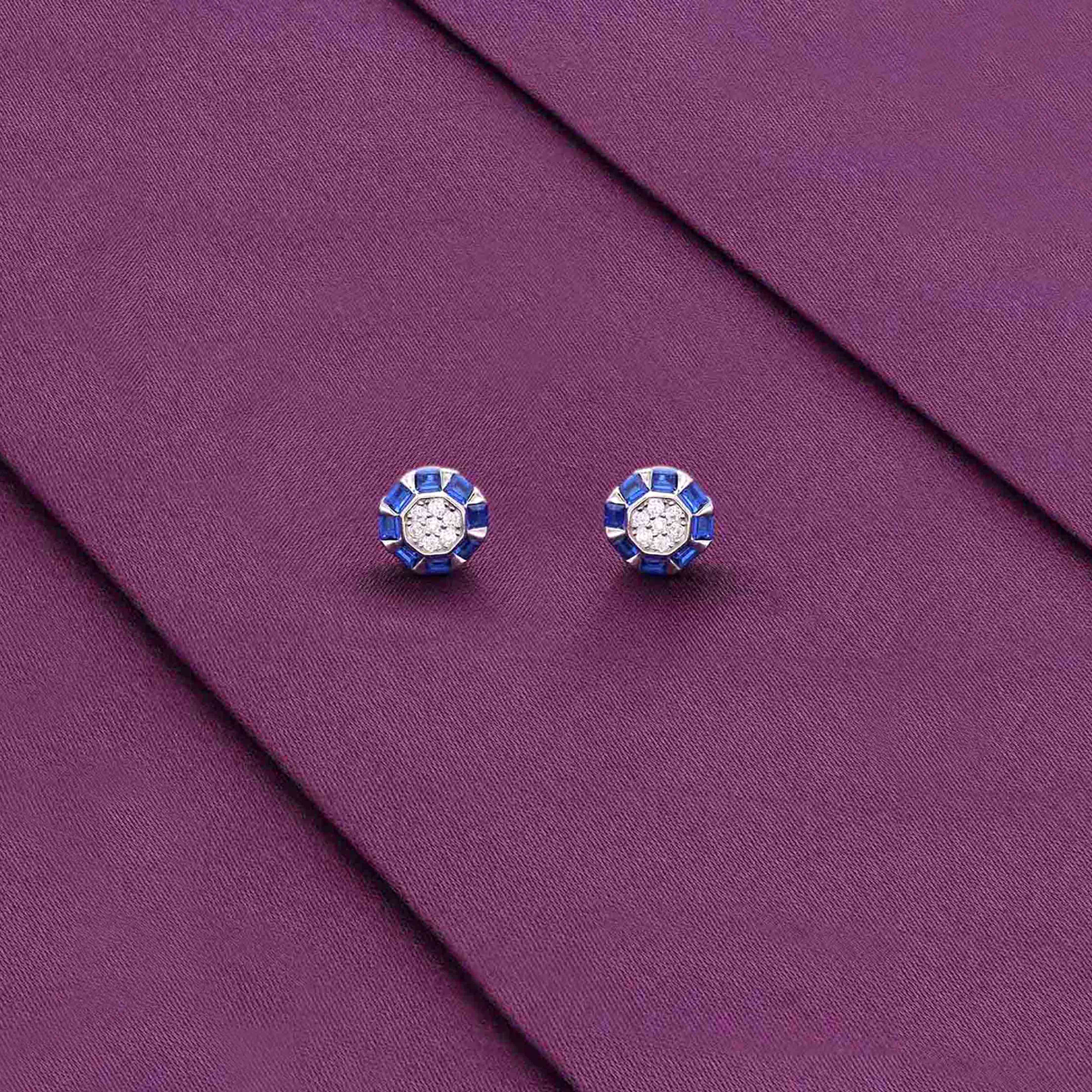 Sterling Silver Chic Stud Earrings - Image 3