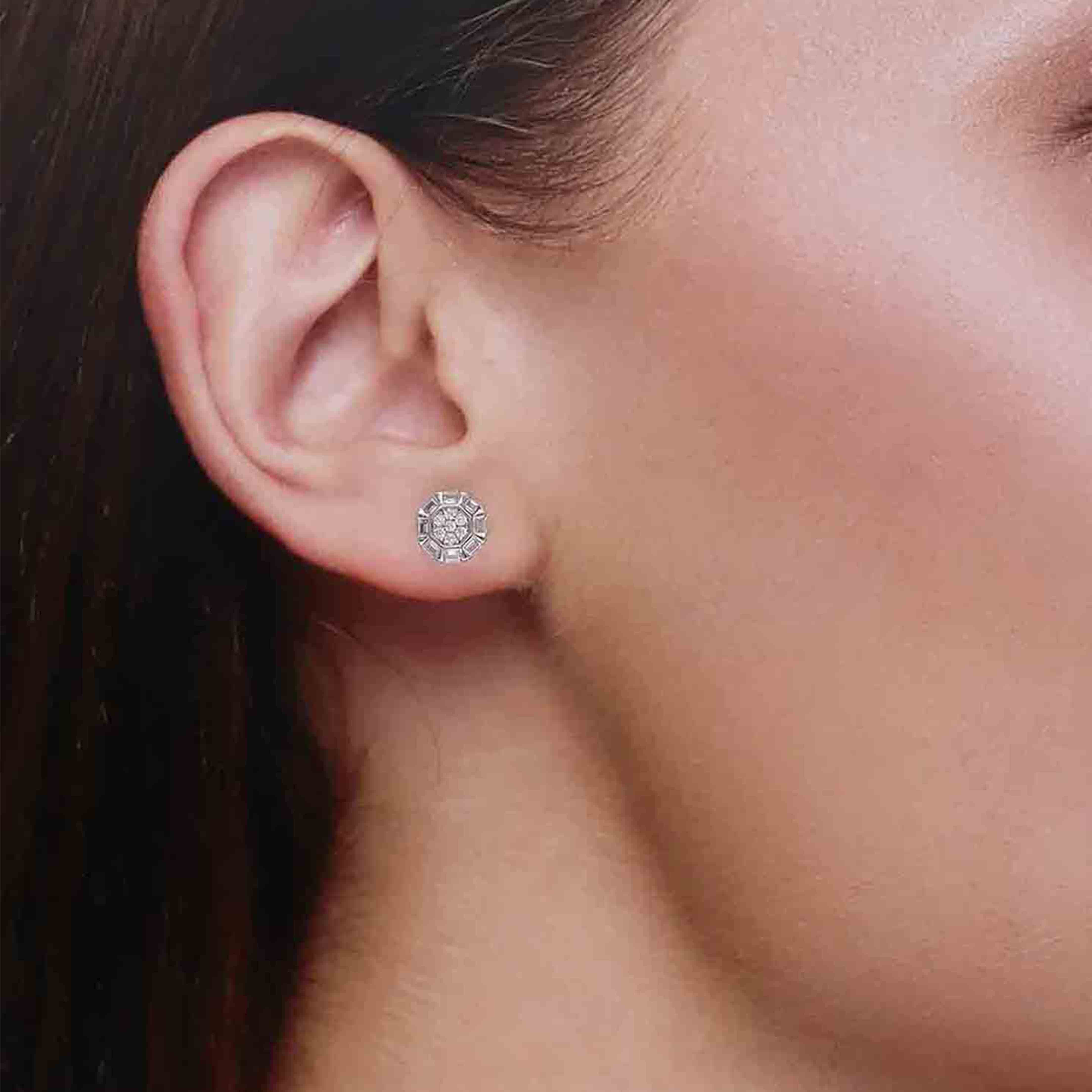 Sterling Silver Chic Stud Earrings - Image 5