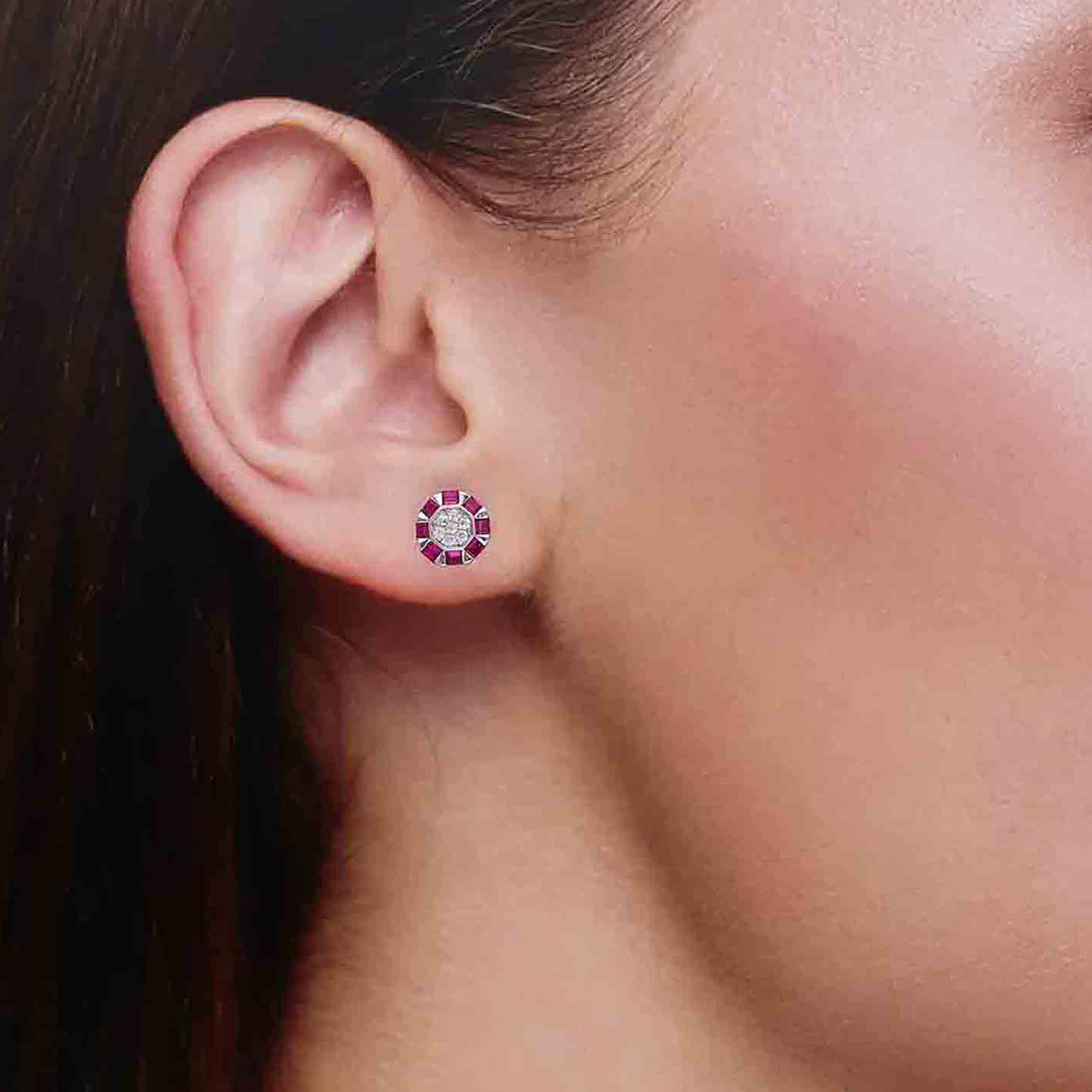 Sterling Silver Chic Stud Earrings - Image 6