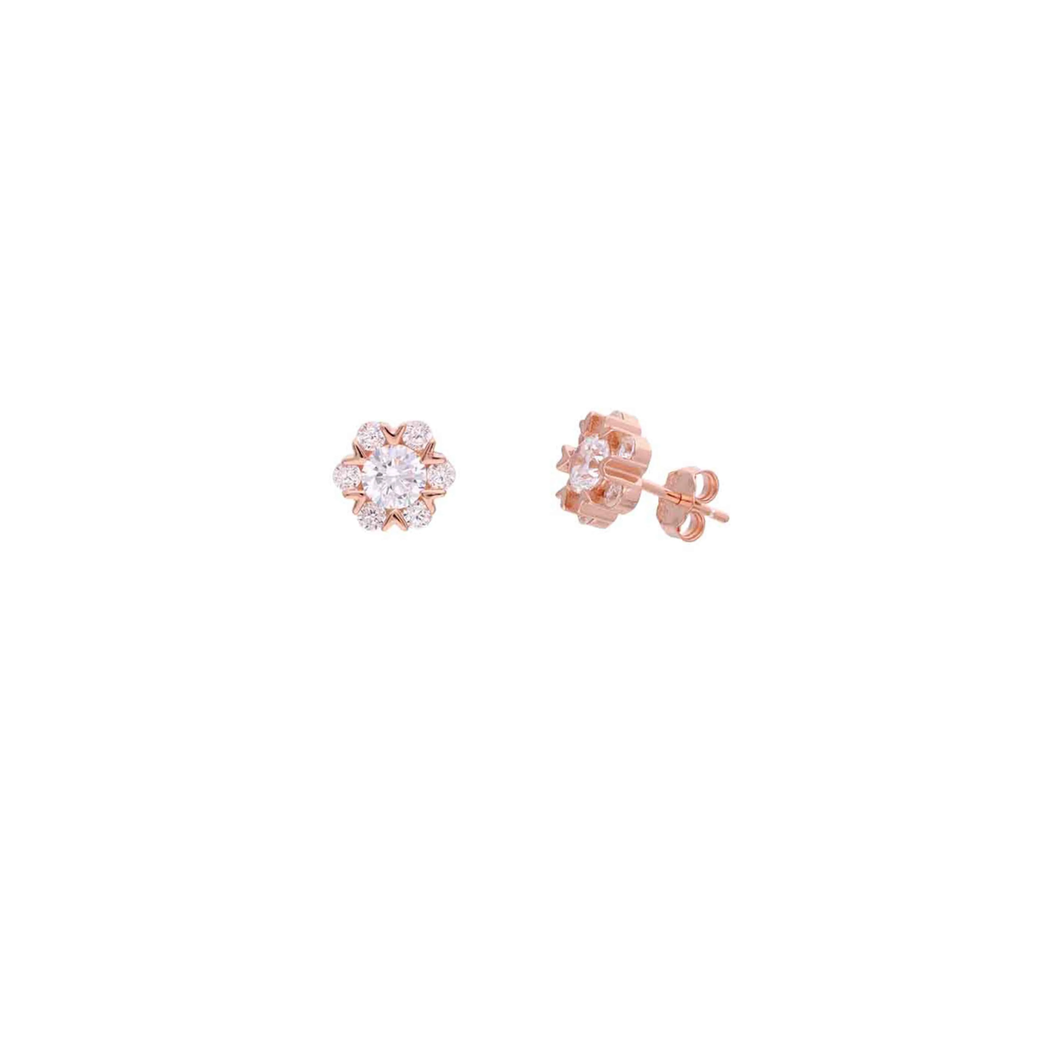 Sterling Silver Zircon Brilliance Stud Earrings - Image 5