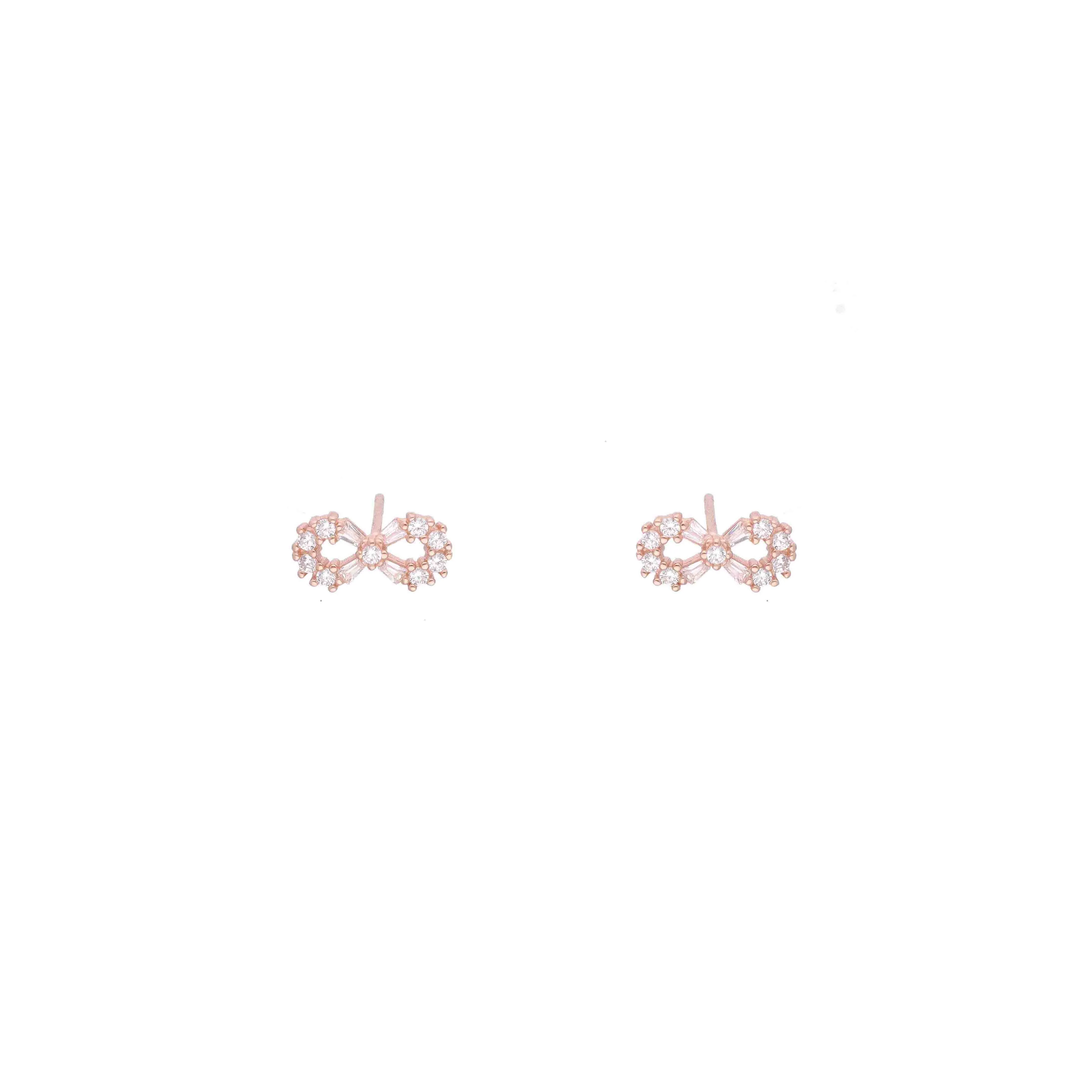 Minimalistic Infinity Stud Earrings - Image 7