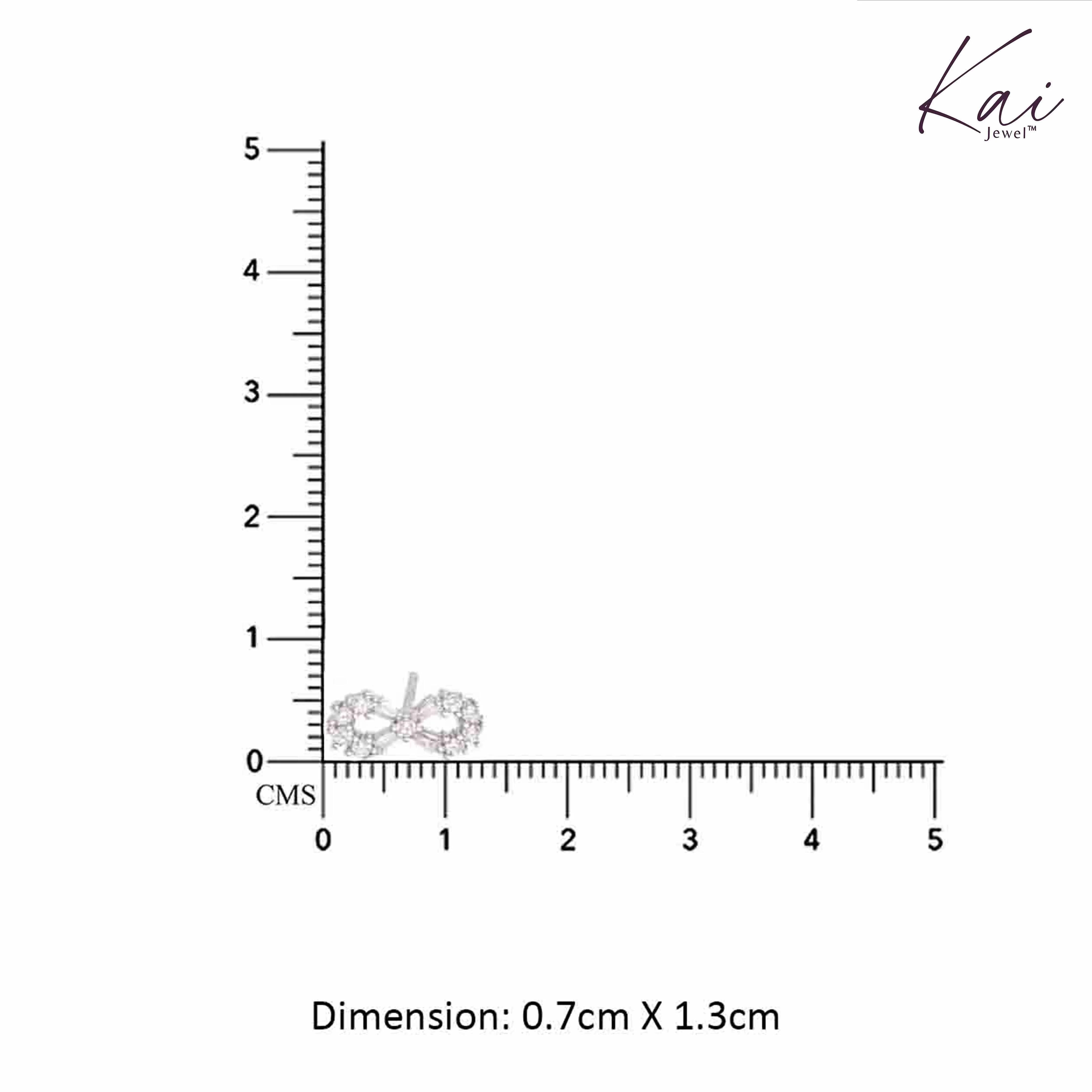 Minimalistic Infinity Stud Earrings - Image 8