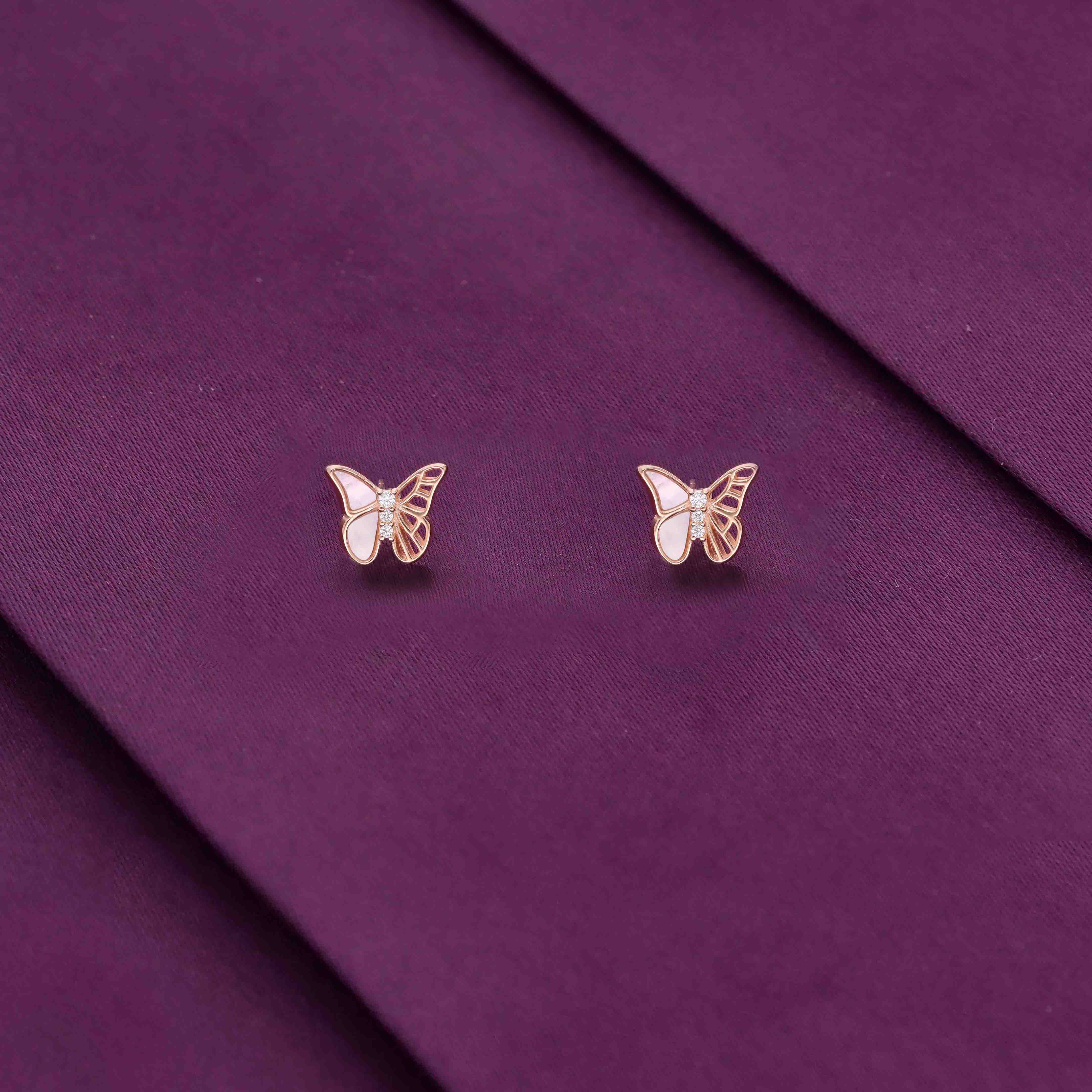 Sterling Butterfly Bloom Earrings - Image 2