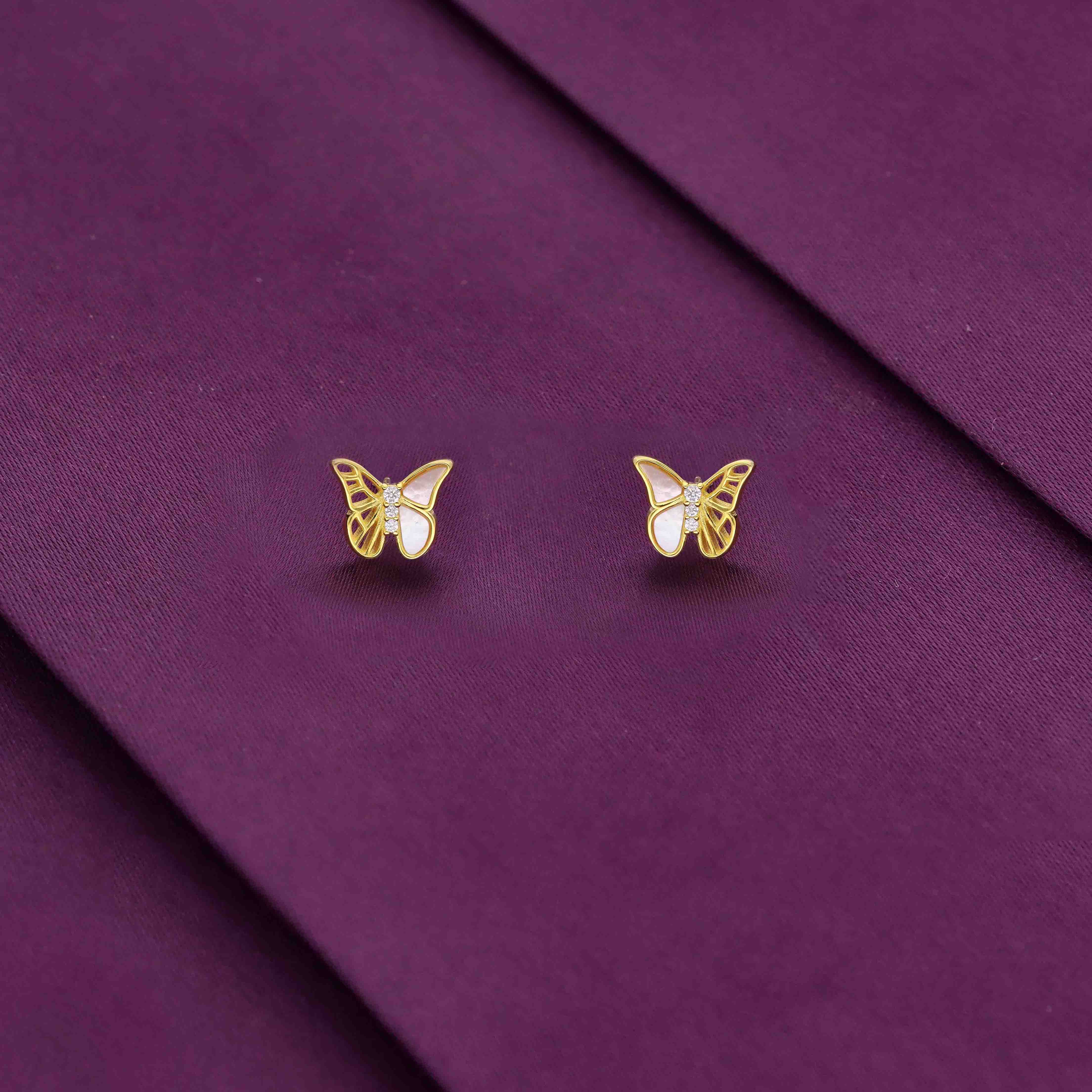 Sterling Butterfly Bloom Earrings - Image 3