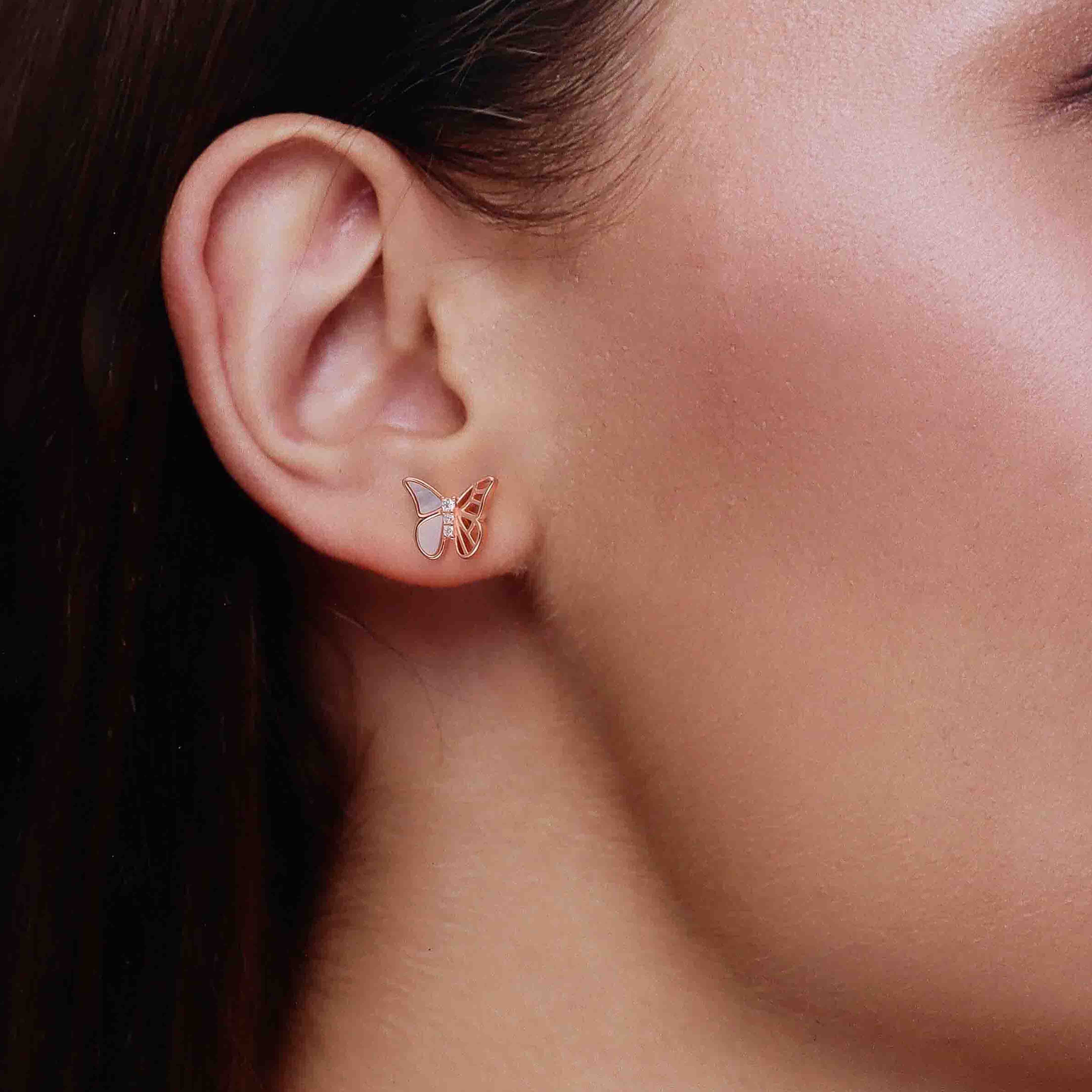 Sterling Butterfly Bloom Earrings - Image 5