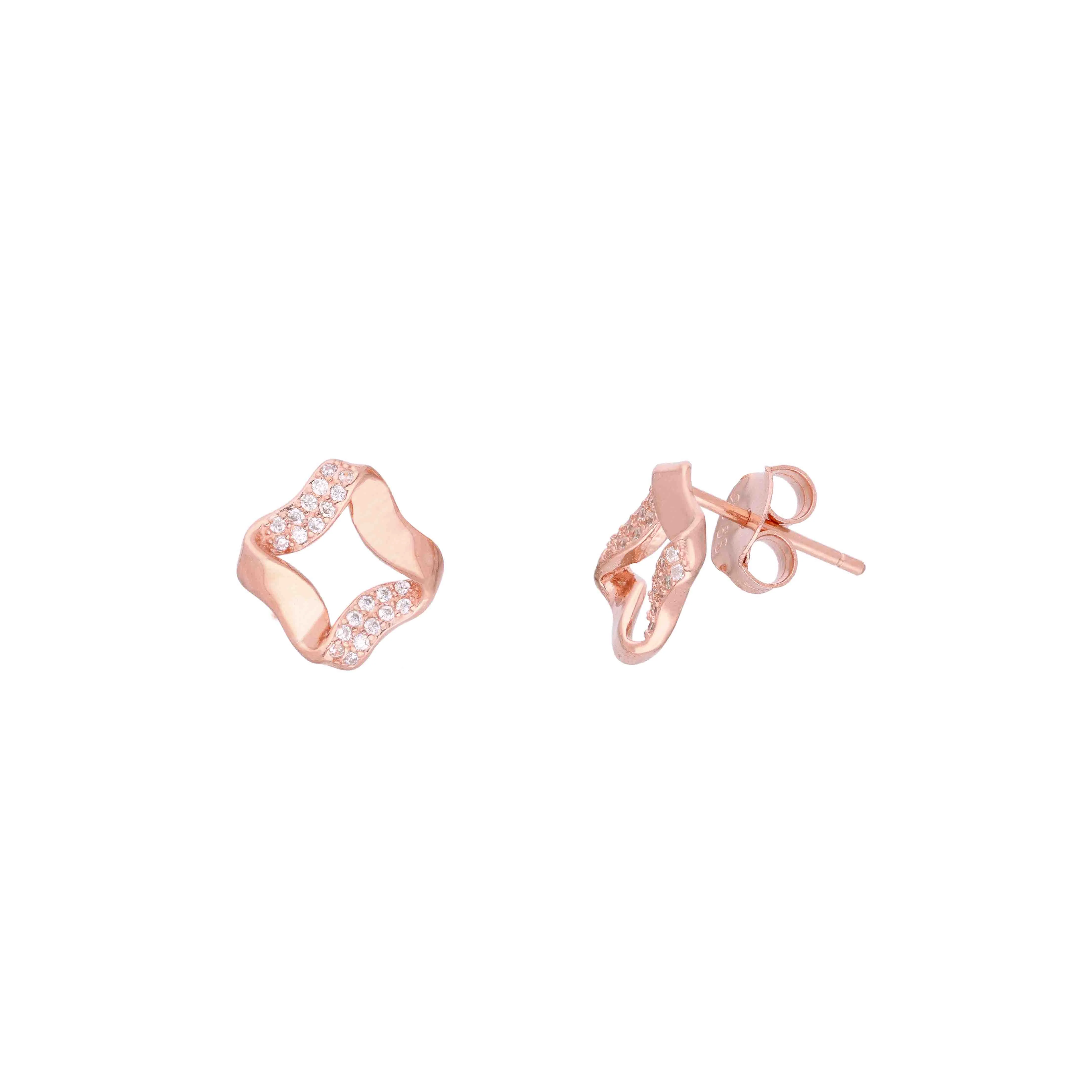 Sterling Silver Luxe Swirl Studs Earring - Image 8