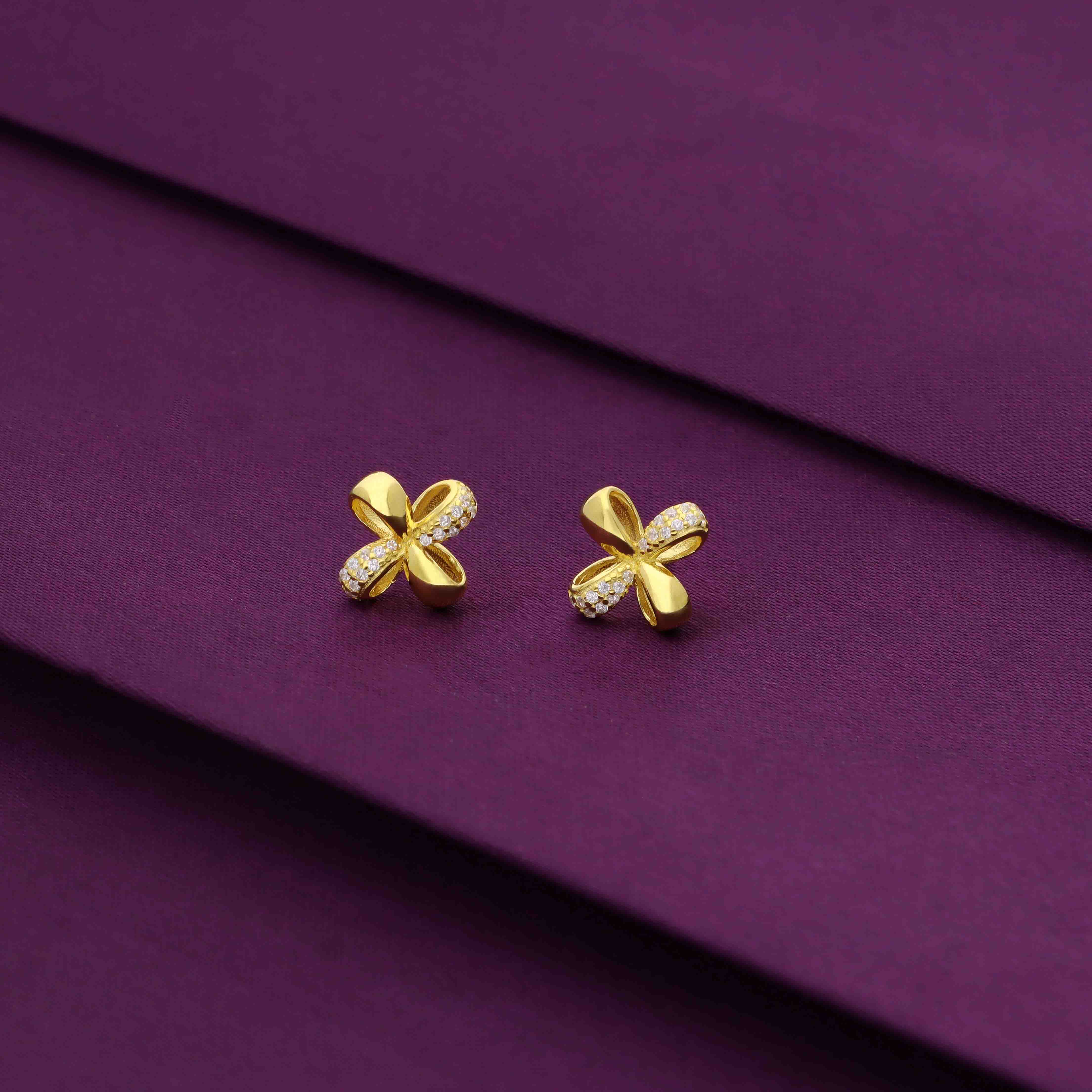 Sterling Silver Elegant Knot Studs - Image 3