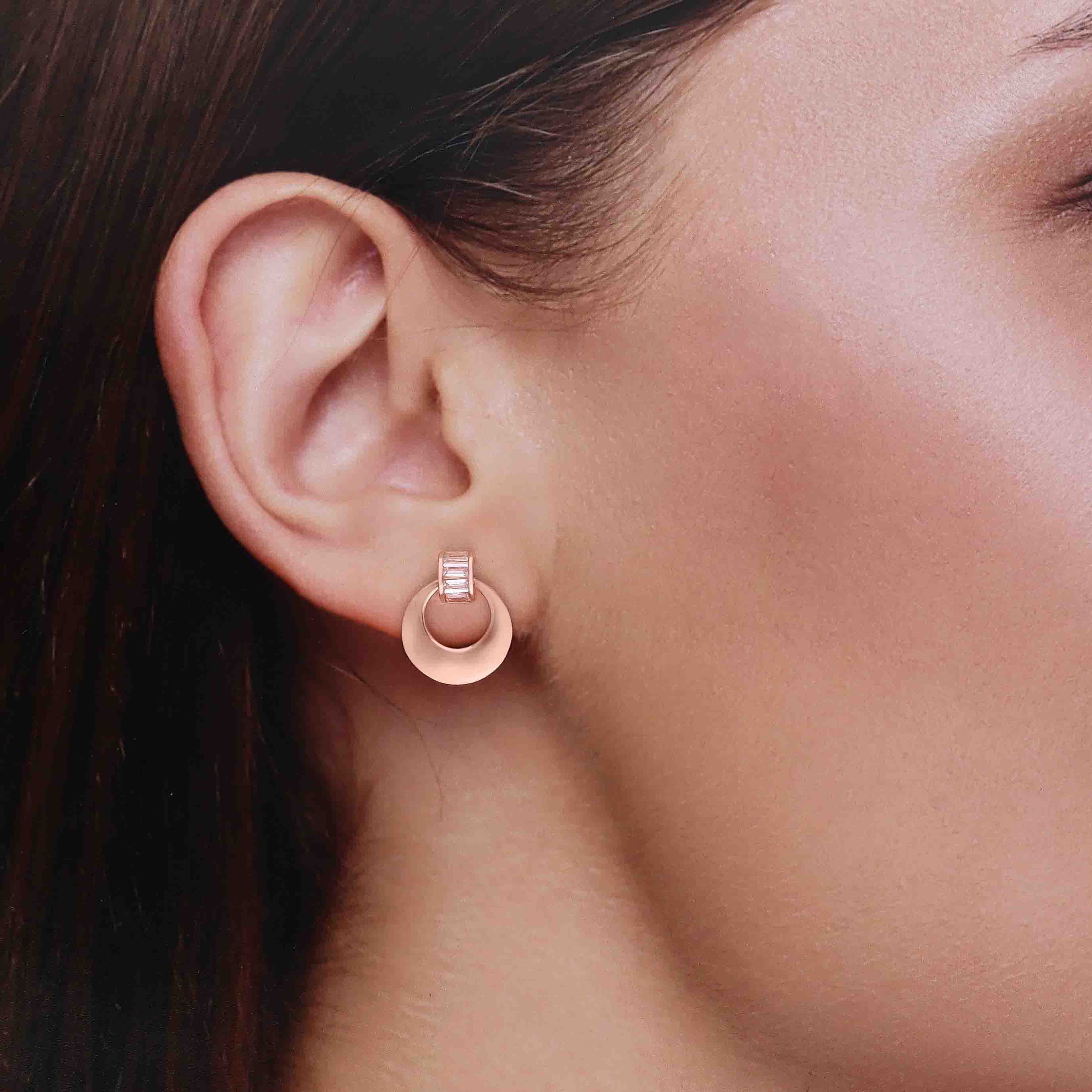 Mystic Glow Circle Orbit Earrings - Image 5