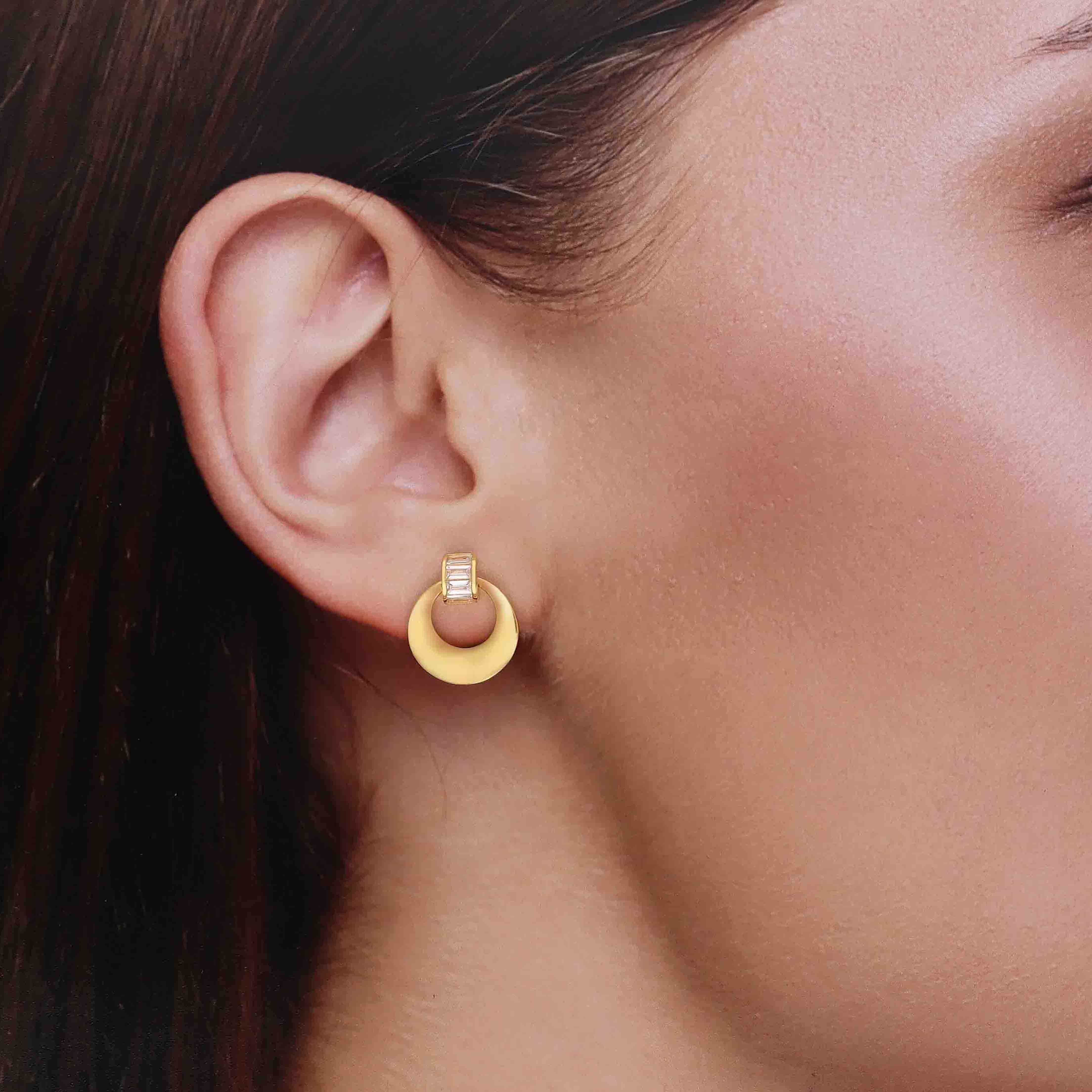 Mystic Glow Circle Orbit Earrings - Image 6
