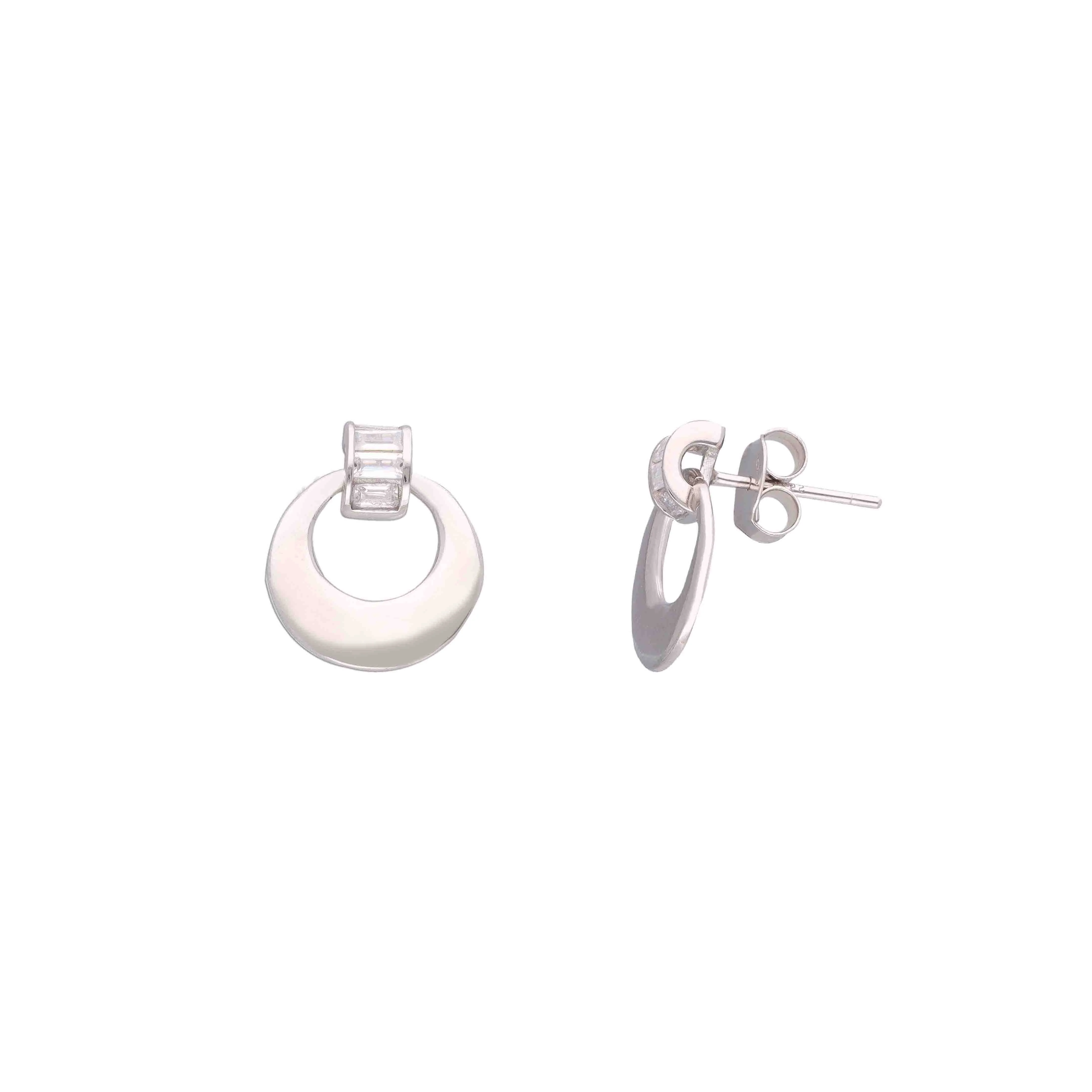 Mystic Glow Circle Orbit Earrings - Image 7