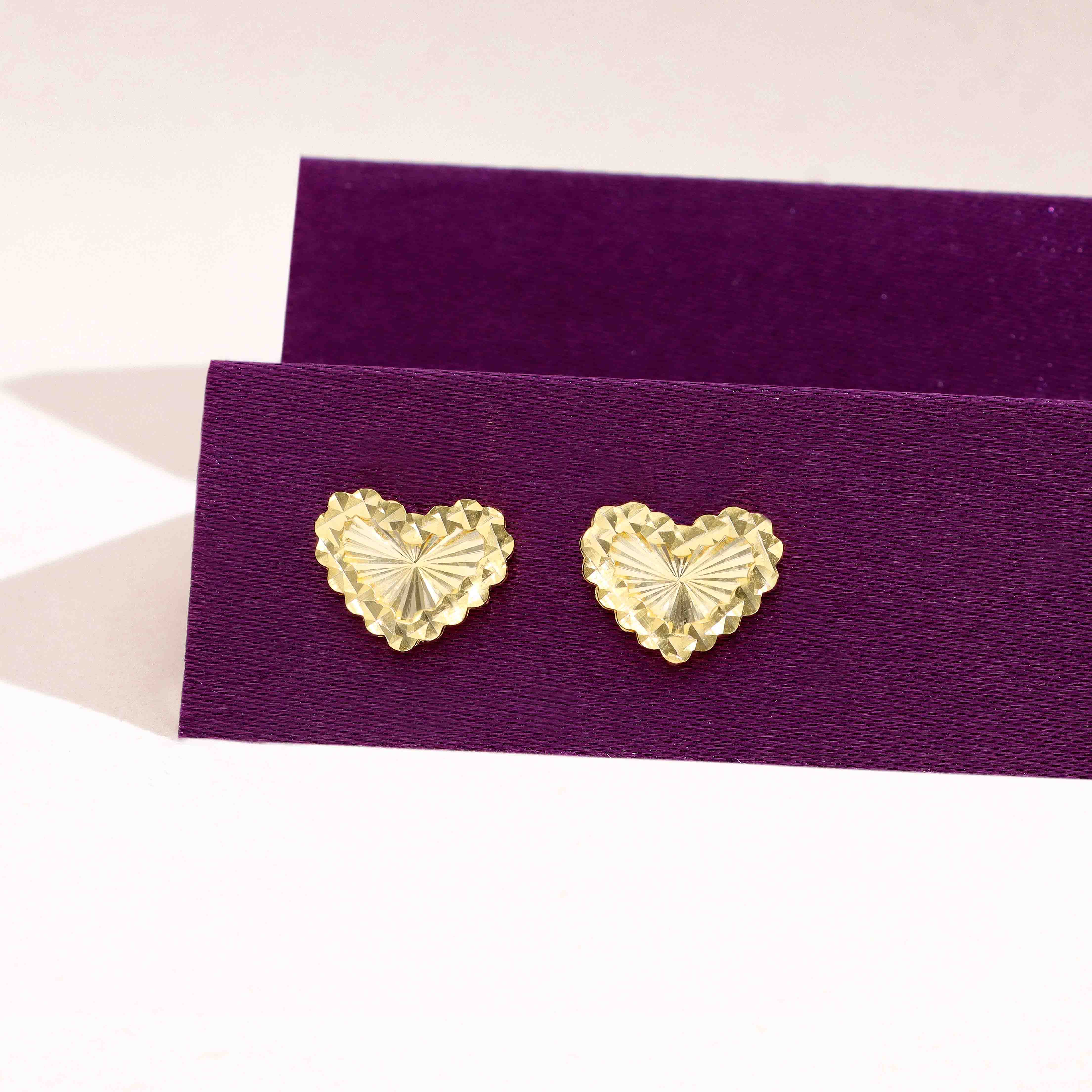 Minimalistic Heart Stud Earring - Image 10
