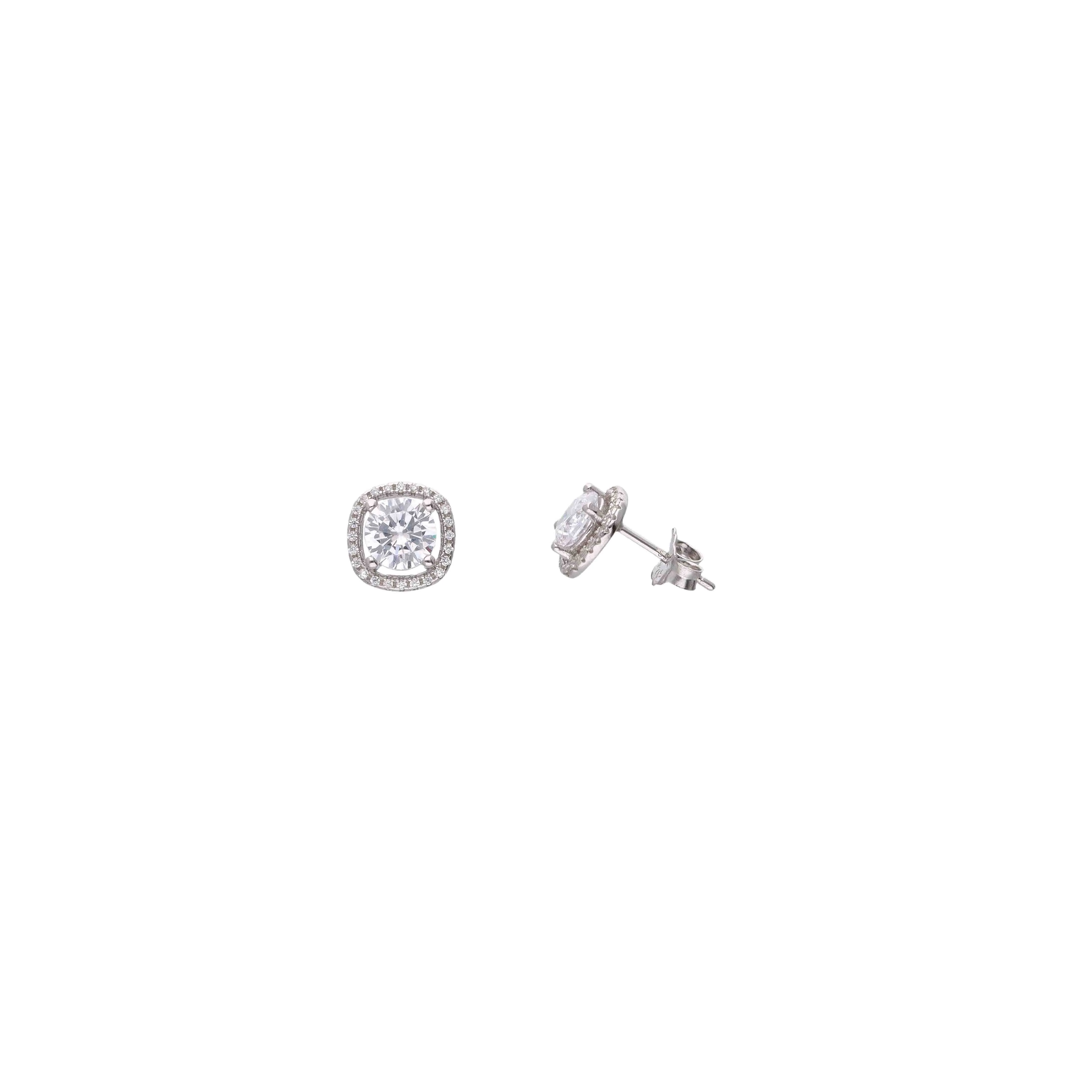 Sterling Silver Solitaire Elegance Stud Earrings - Image 7