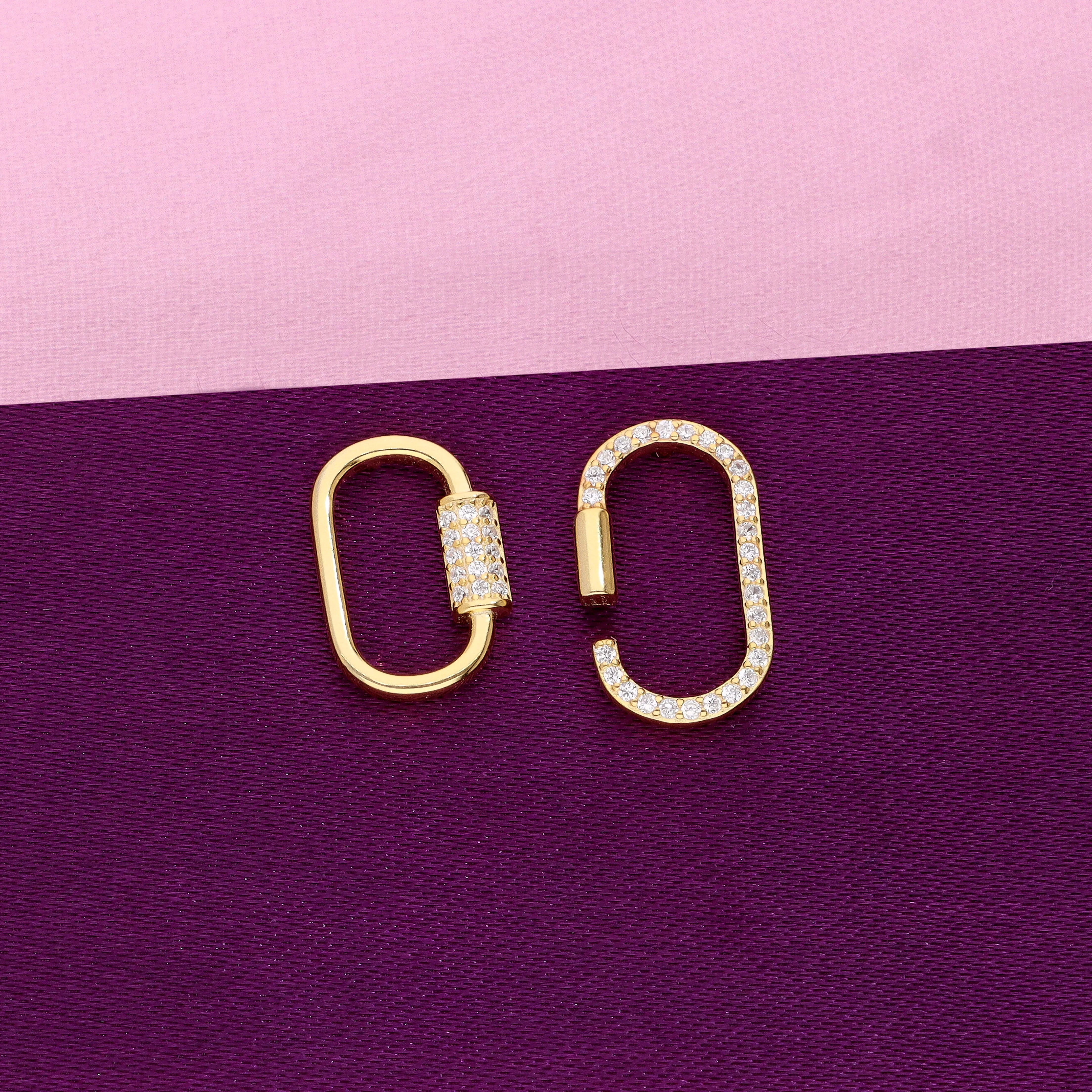 Asymmetric Chain Spark Dual Link Earrings - Image 3