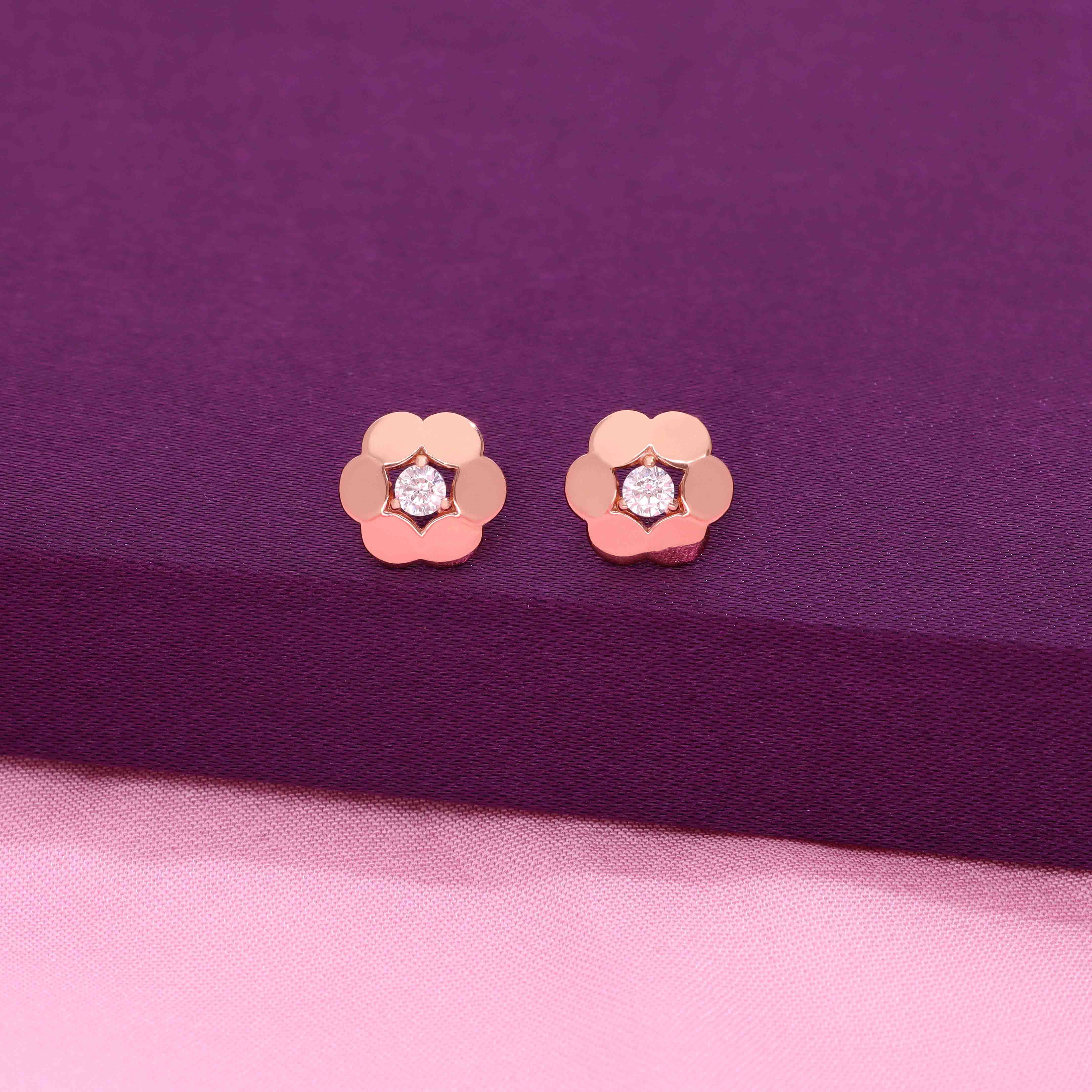 Silver Bloom Crystal Flora Earring - Image 2