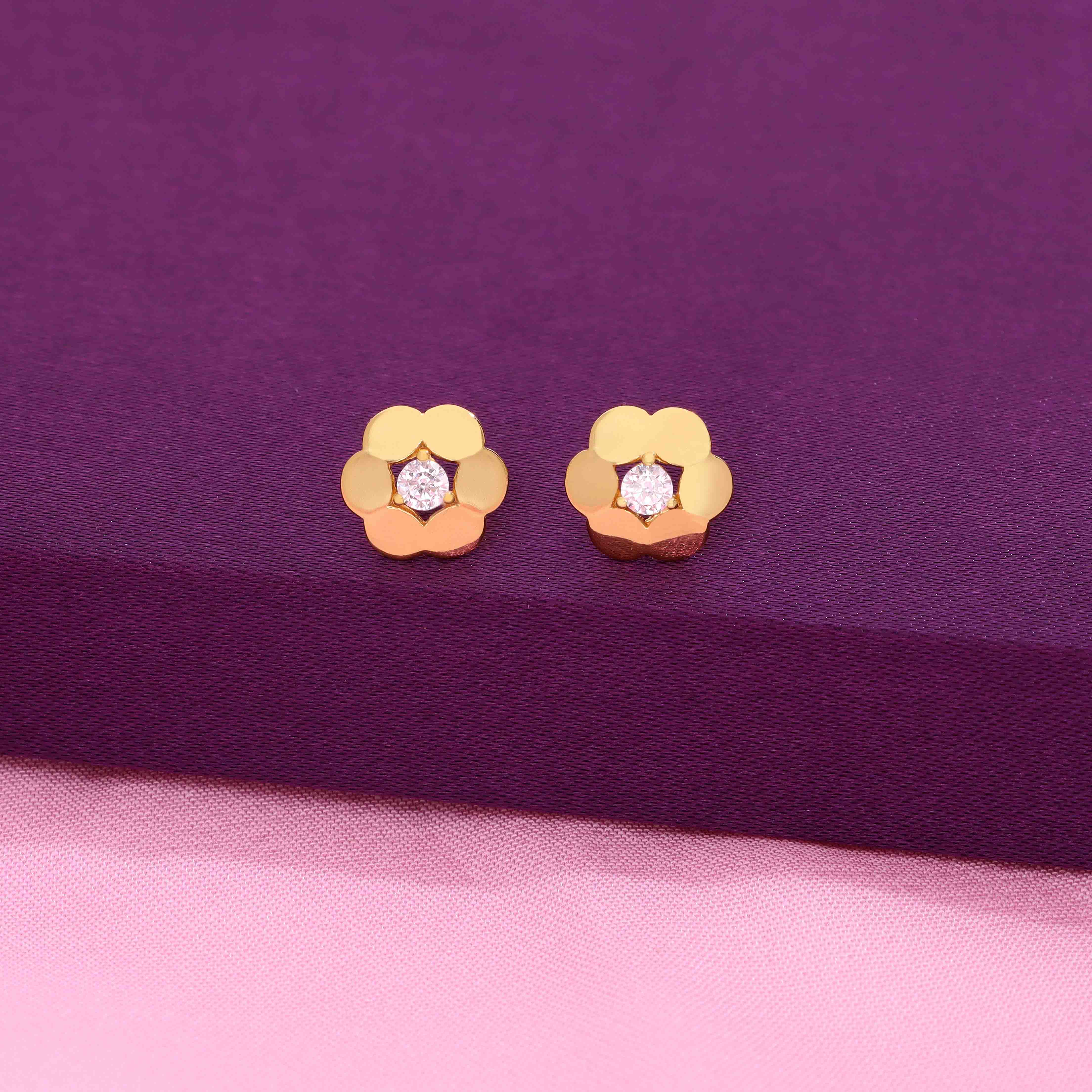 Silver Bloom Crystal Flora Earring - Image 3