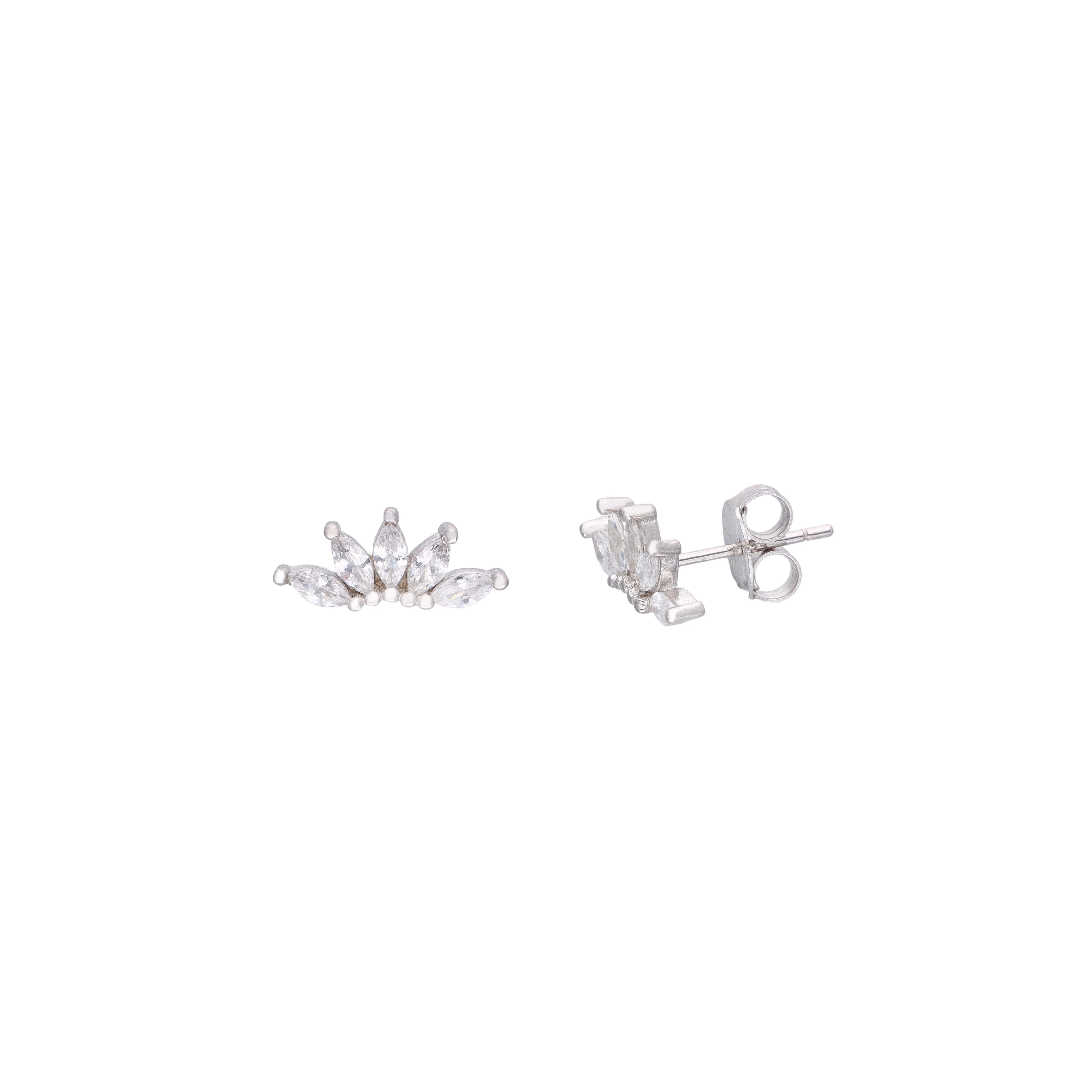 Minimalist Marquise Crystal Stud Earrings - Image 7