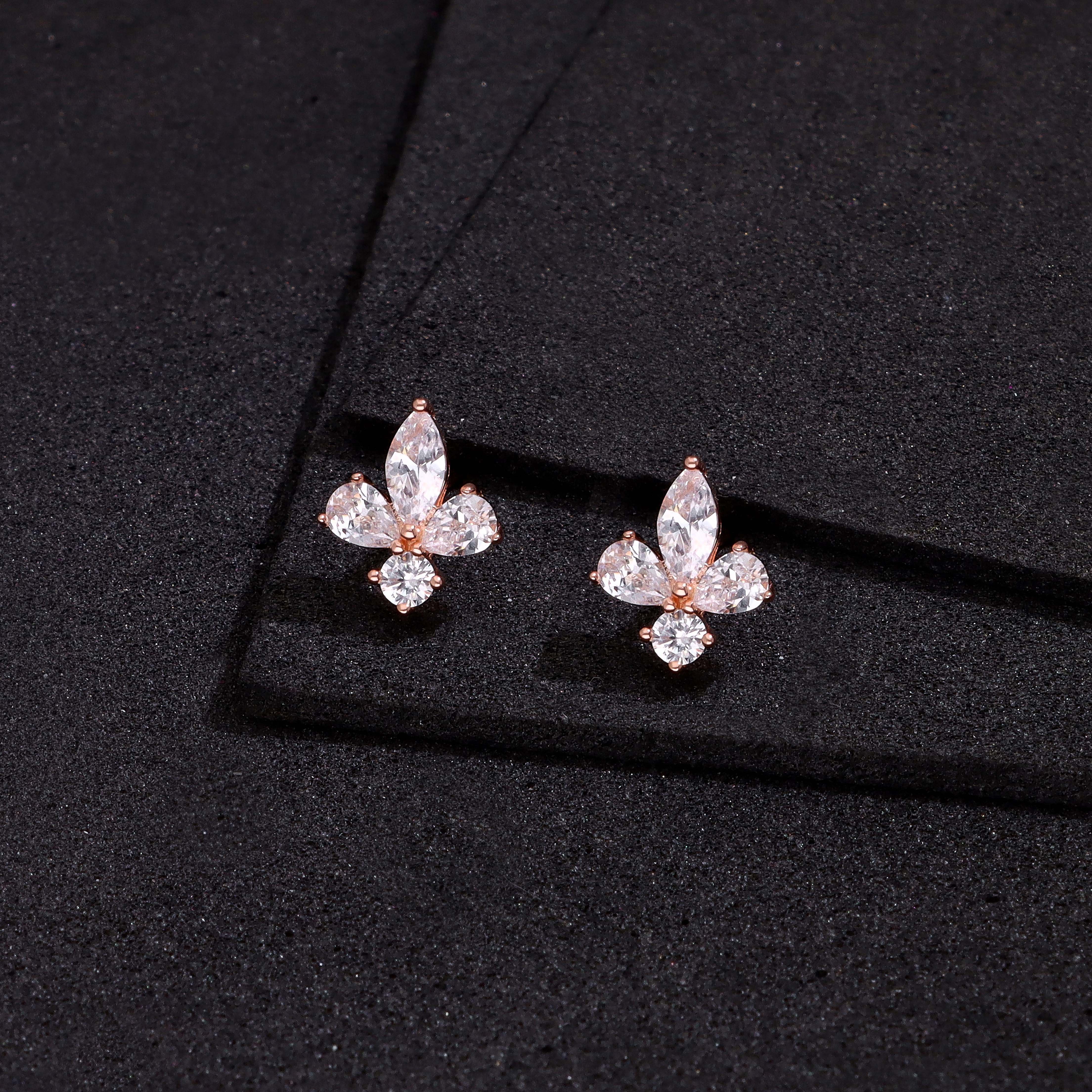 Dainty Sterling Silver Flower Studs - Image 2