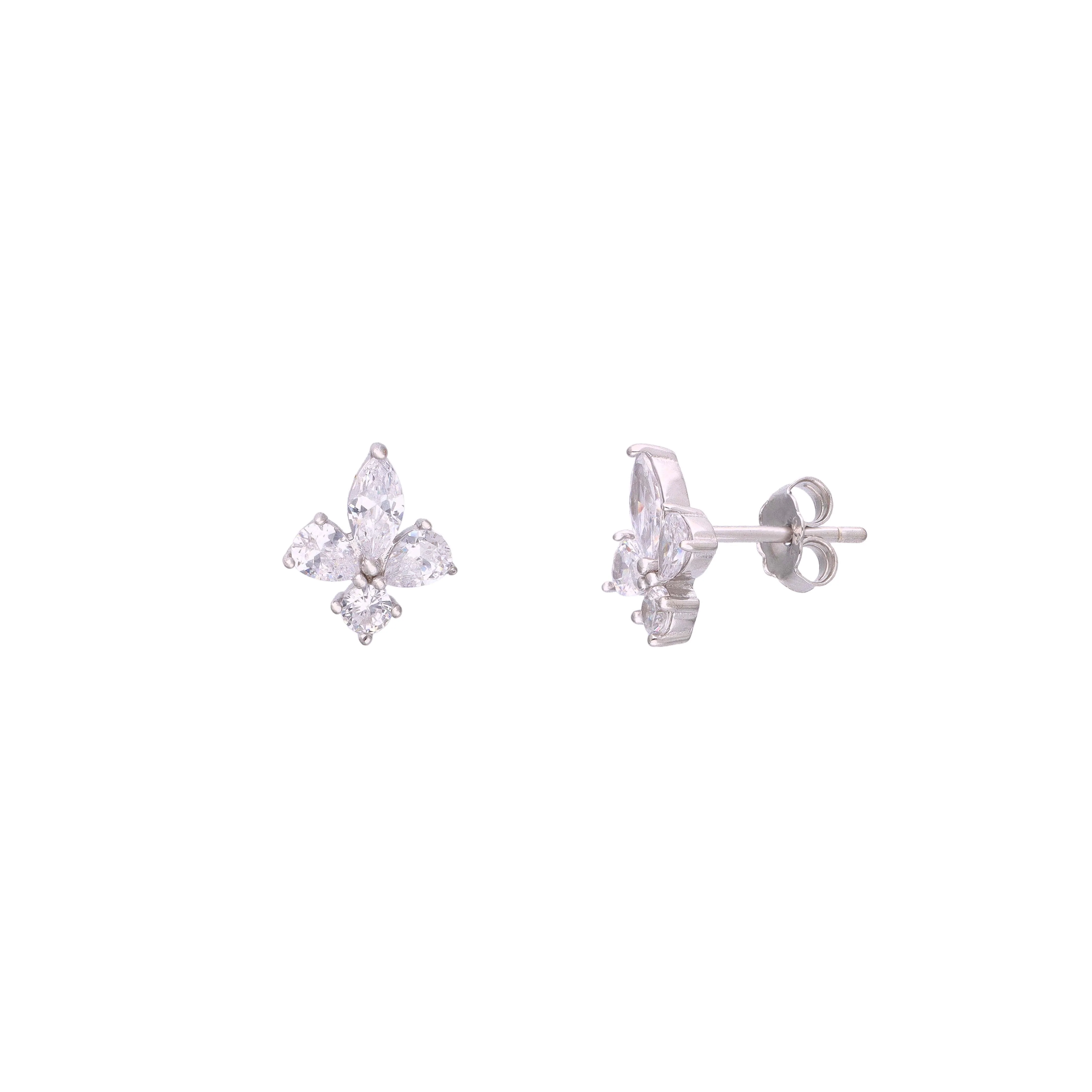 Dainty Sterling Silver Flower Studs - Image 7