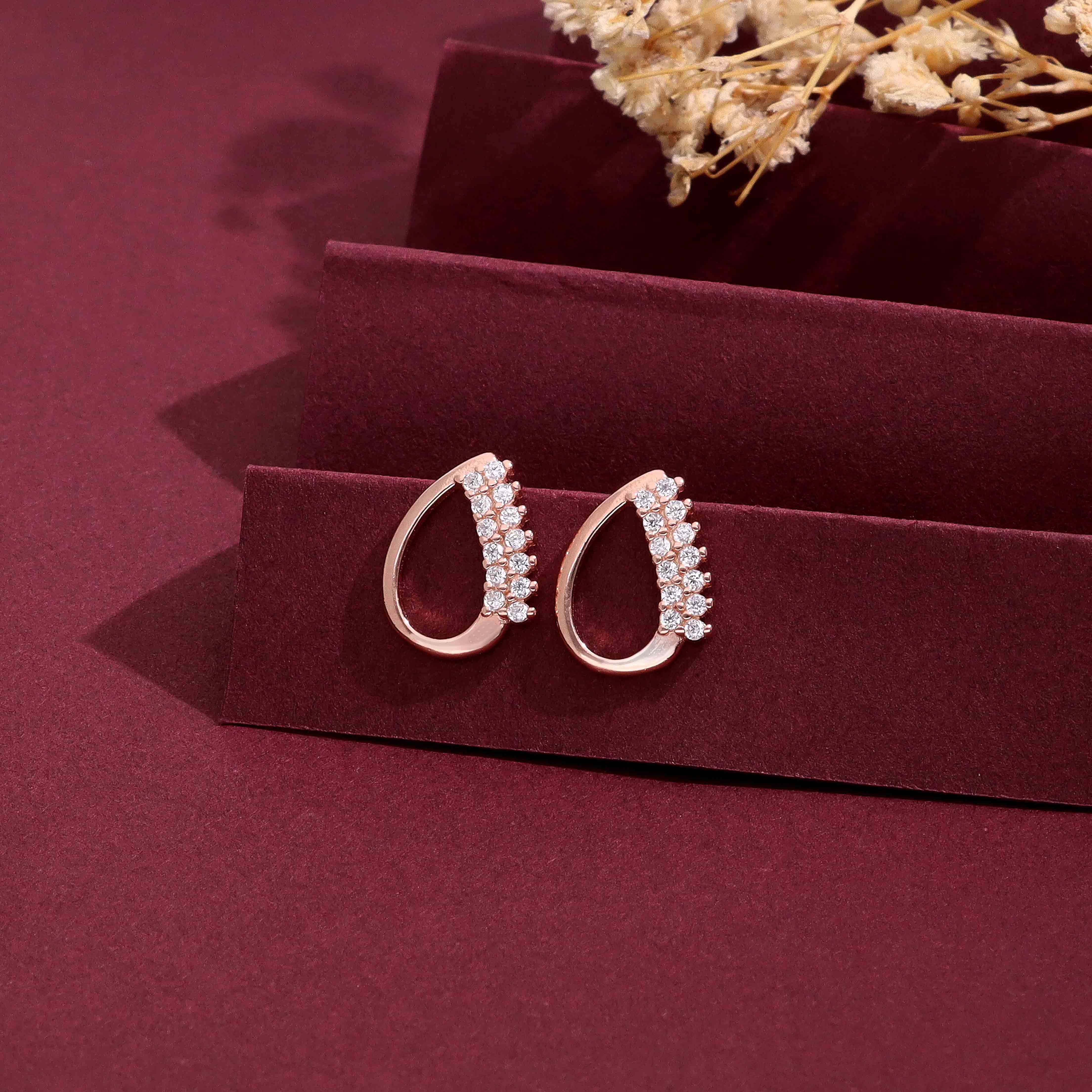 Classic Curve Silver Studs - Image 2