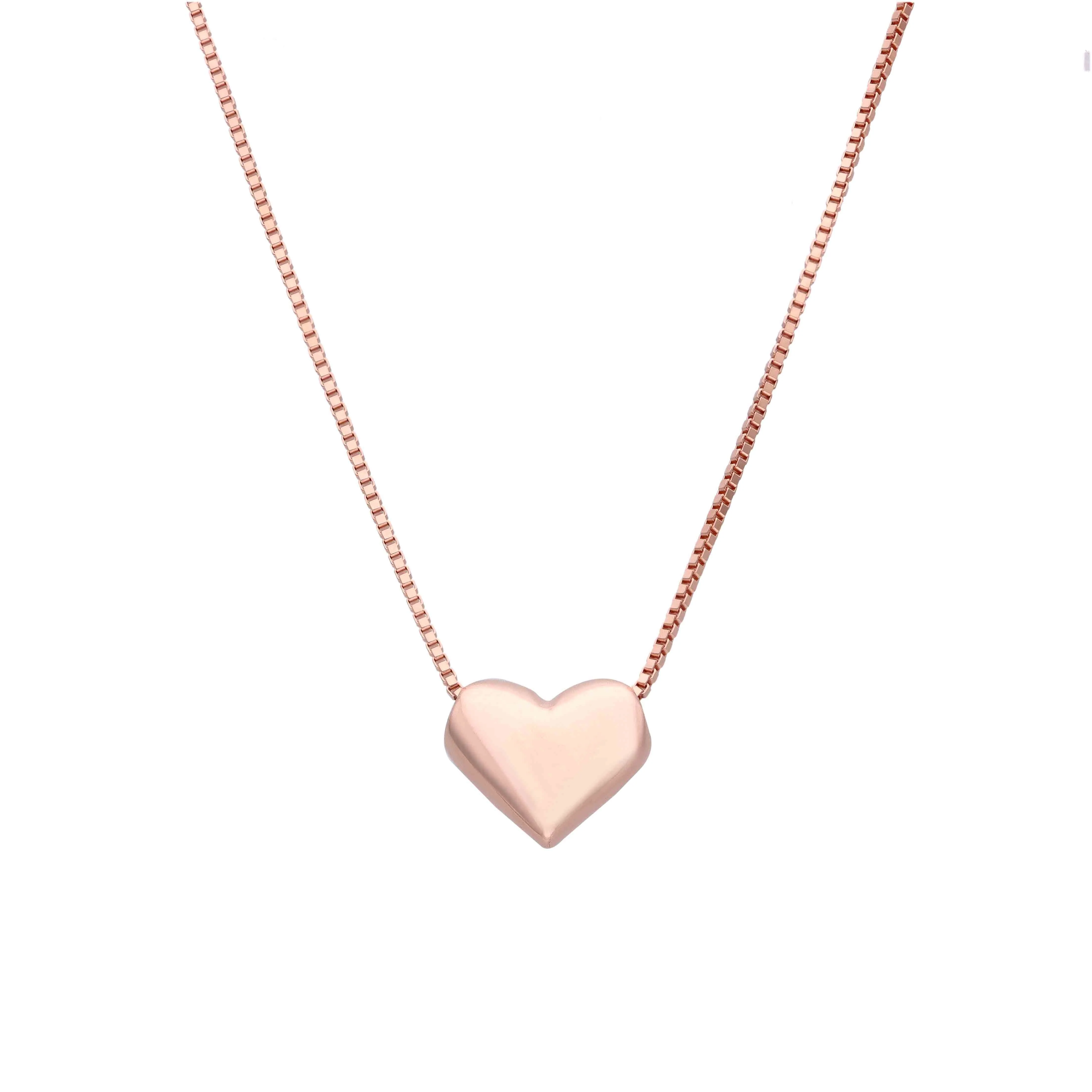 Hearty Charms of Love Casual Silver Chain Necklace - Image 3