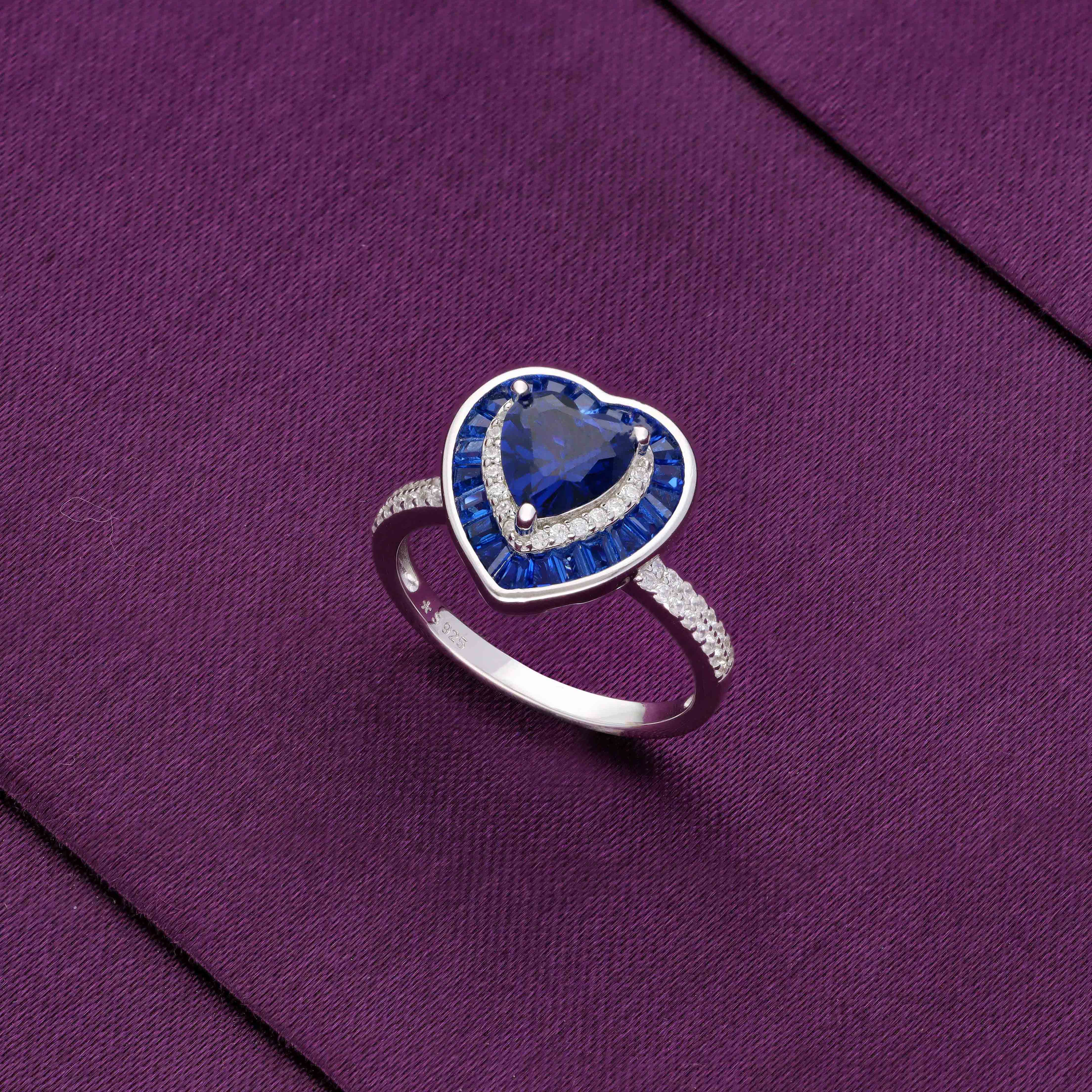 Pink Heart Full Of Love Statement Silver Ring - Image 5