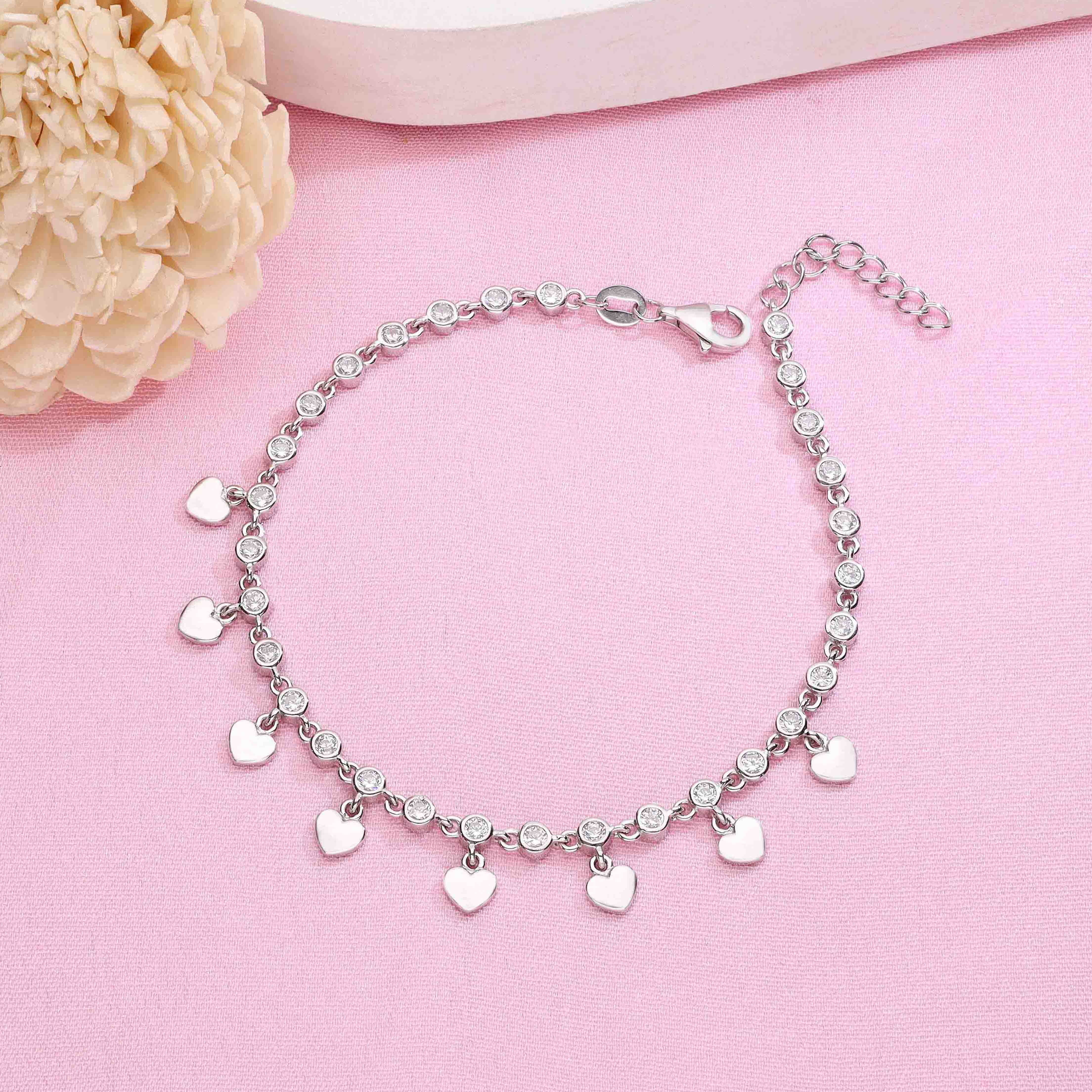 Heartfelt Stringlets Silver Charm Bracelet - Image 6