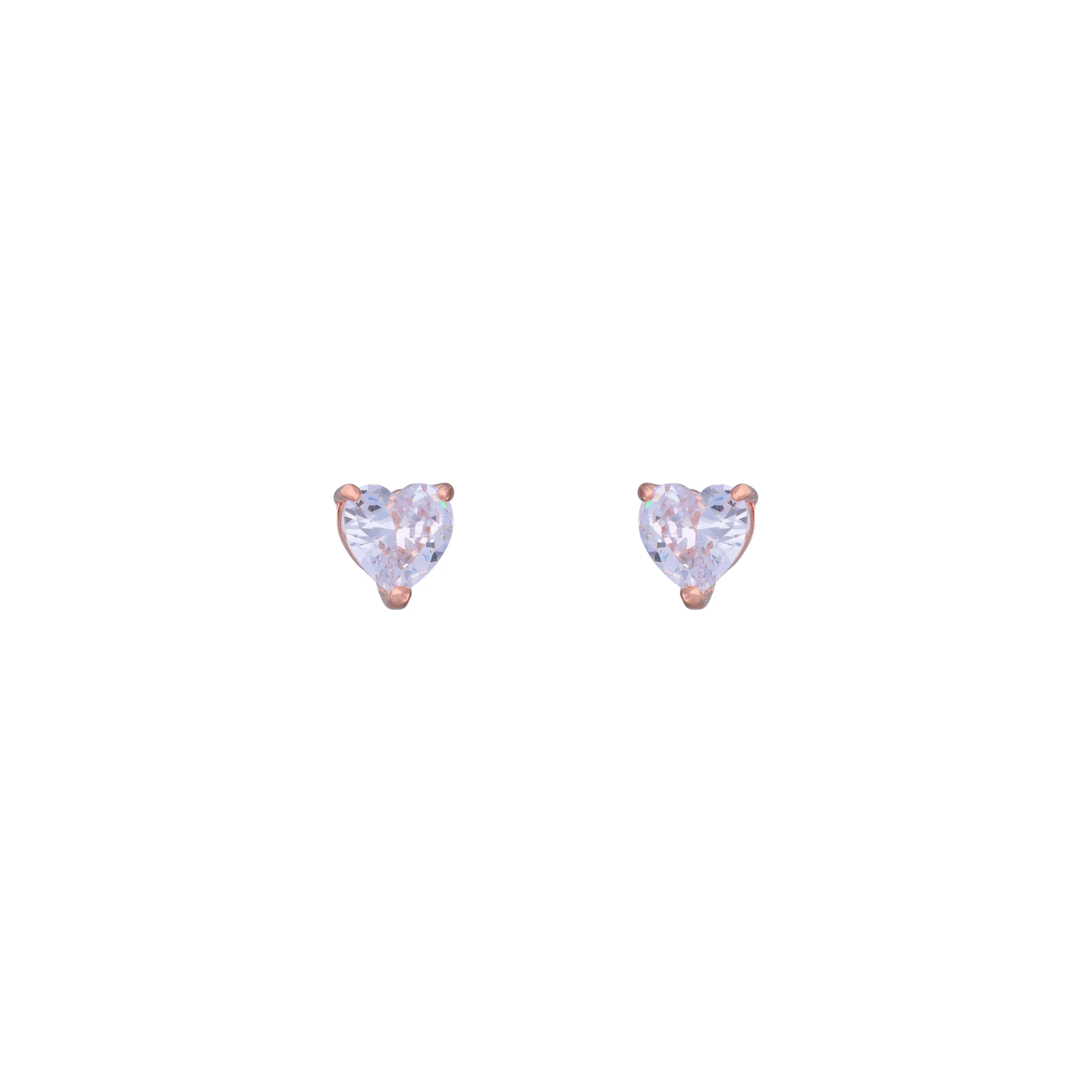 Dainty Hearts Silver Earrings - Image 4