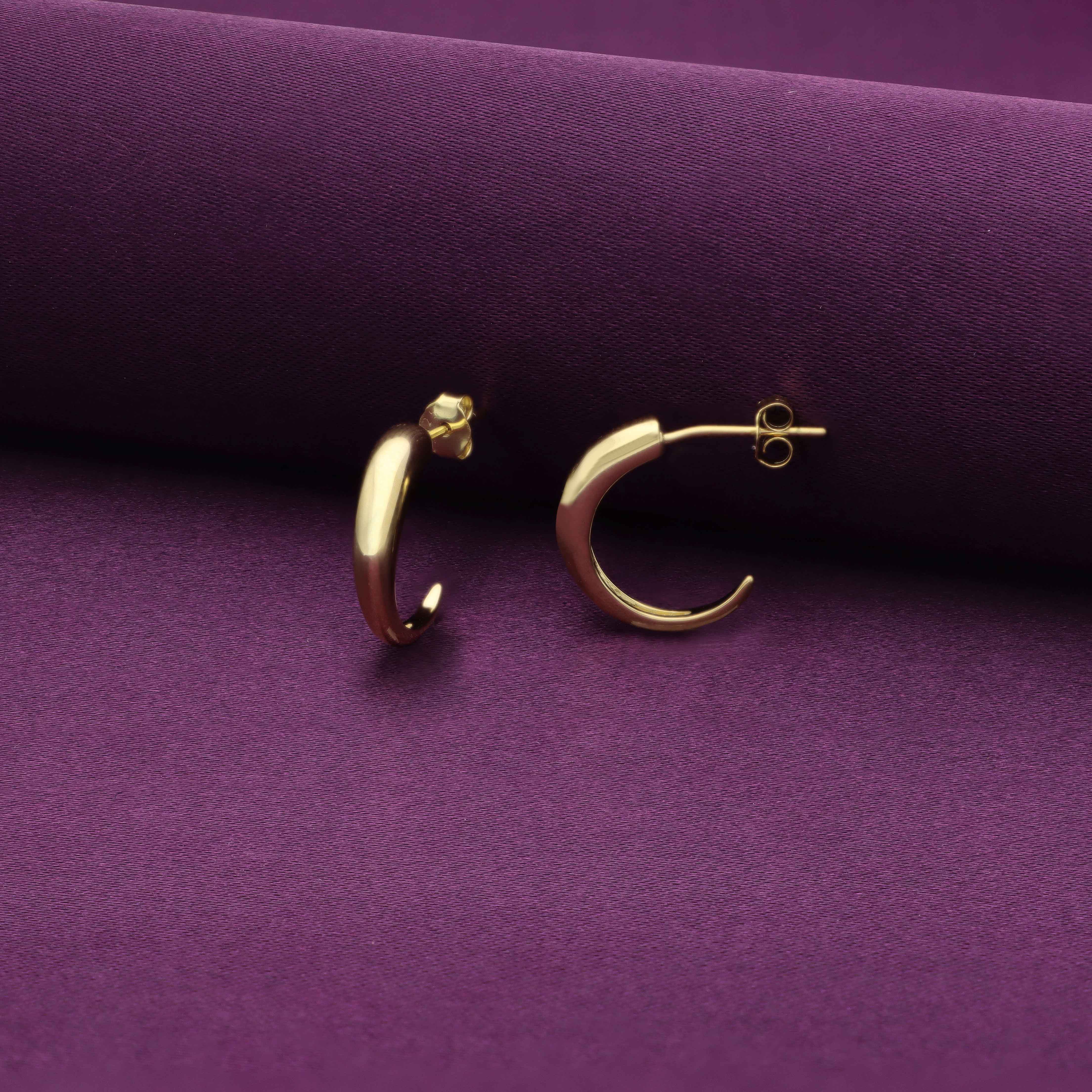 Sterling Simplicity Silver Hoops Earrings - Image 3