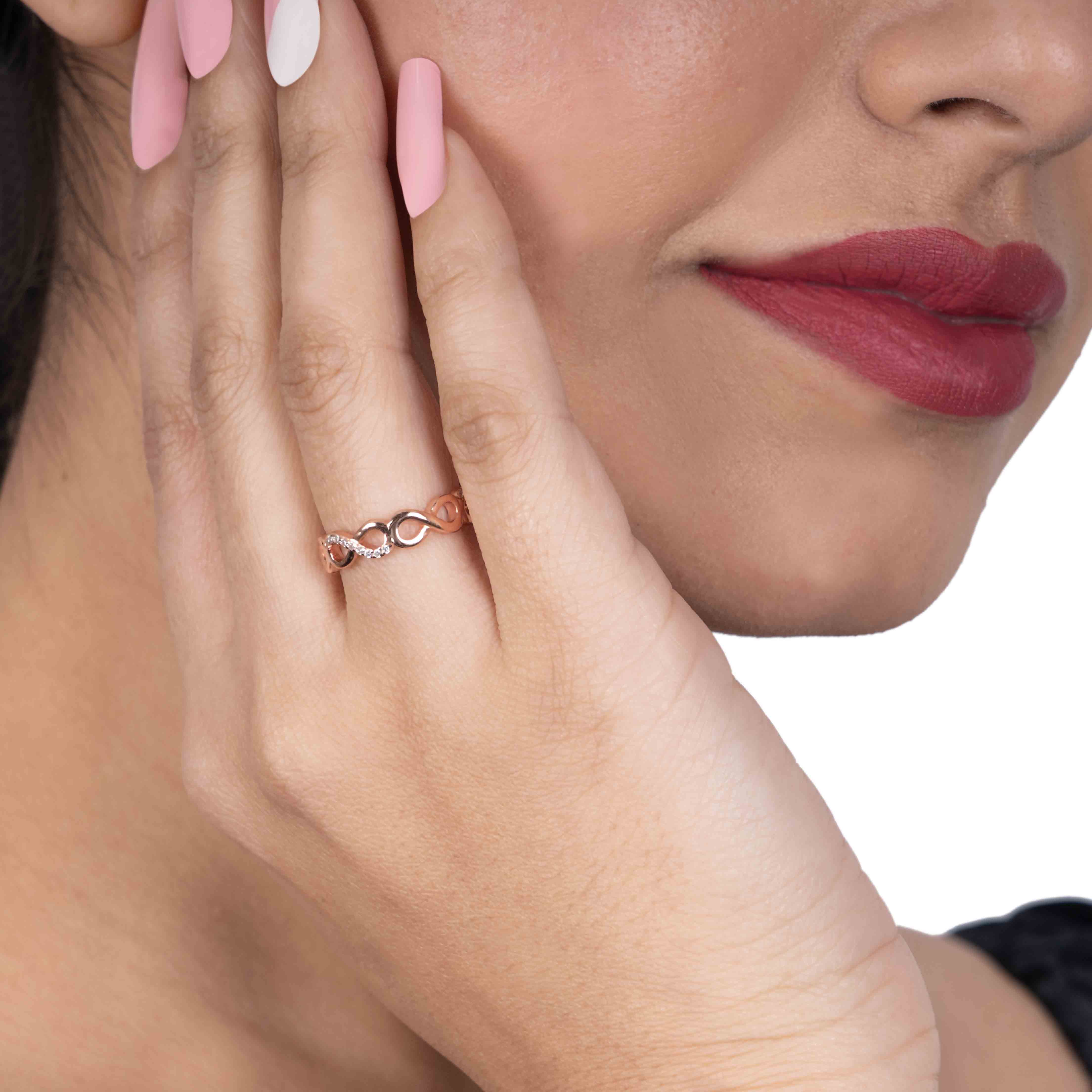 Infinity Symbol Silver Ring - Image 3