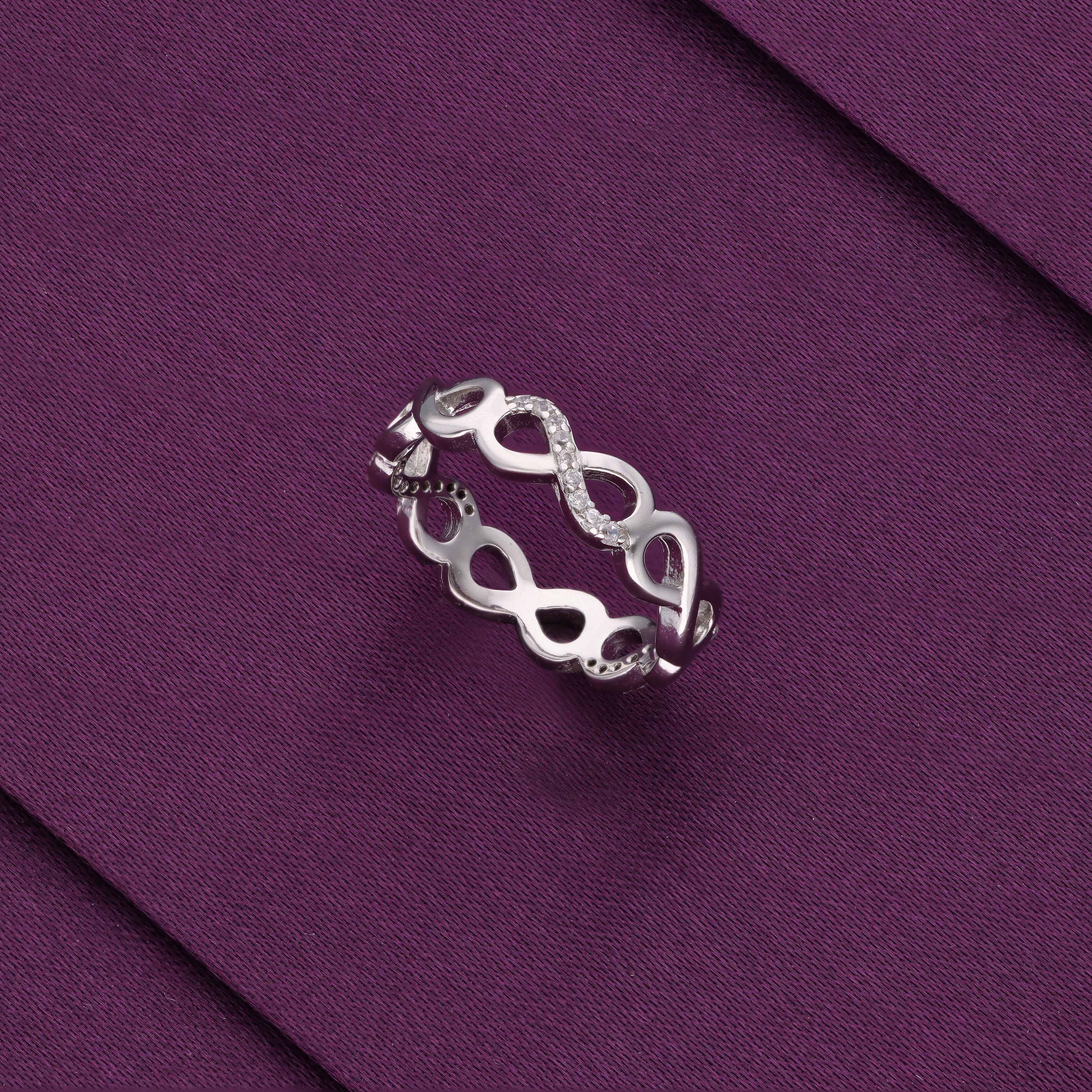 Infinity Symbol Silver Ring - Image 4