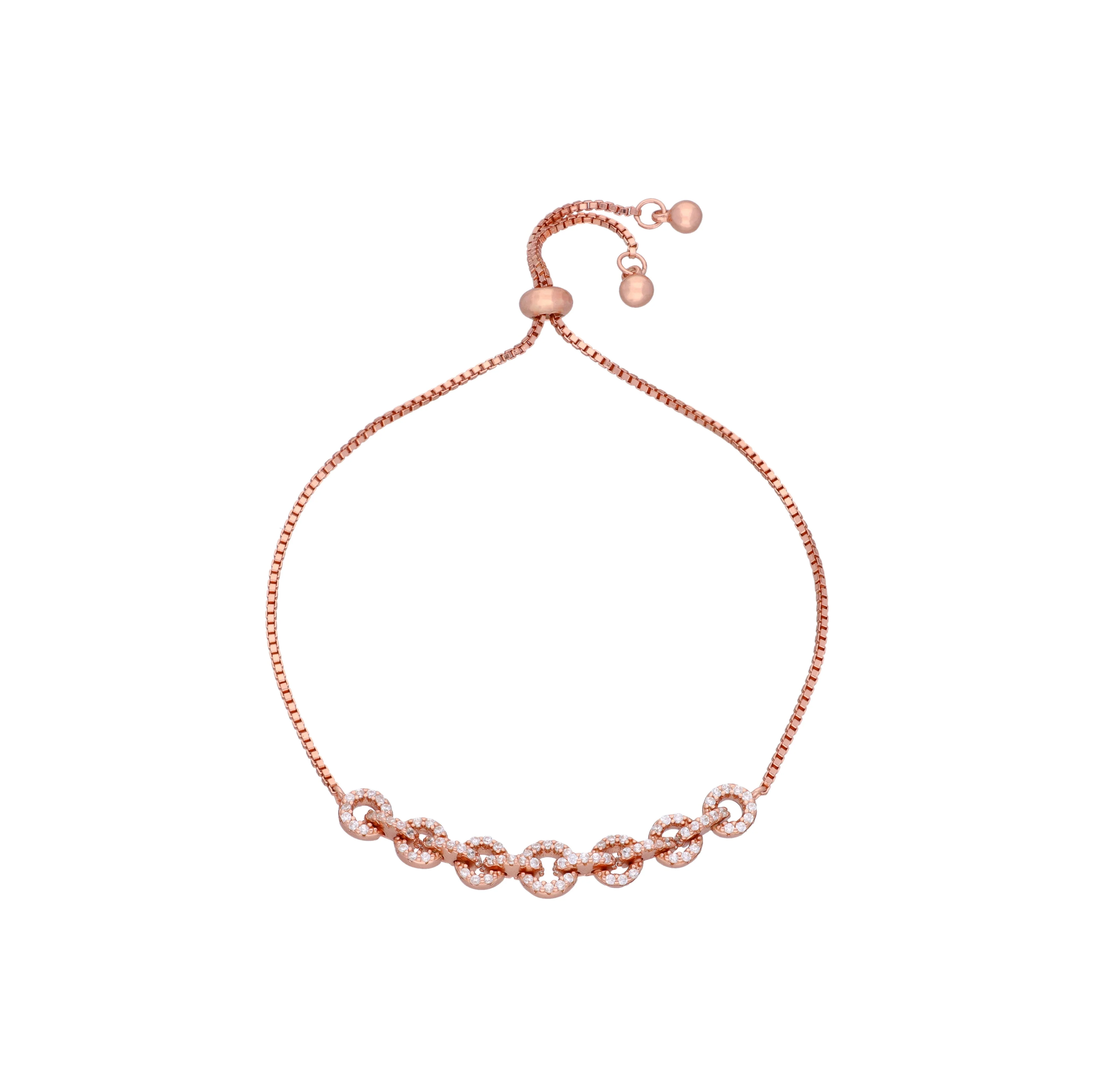 Exquisite Circular Link Bracelet - Image 6