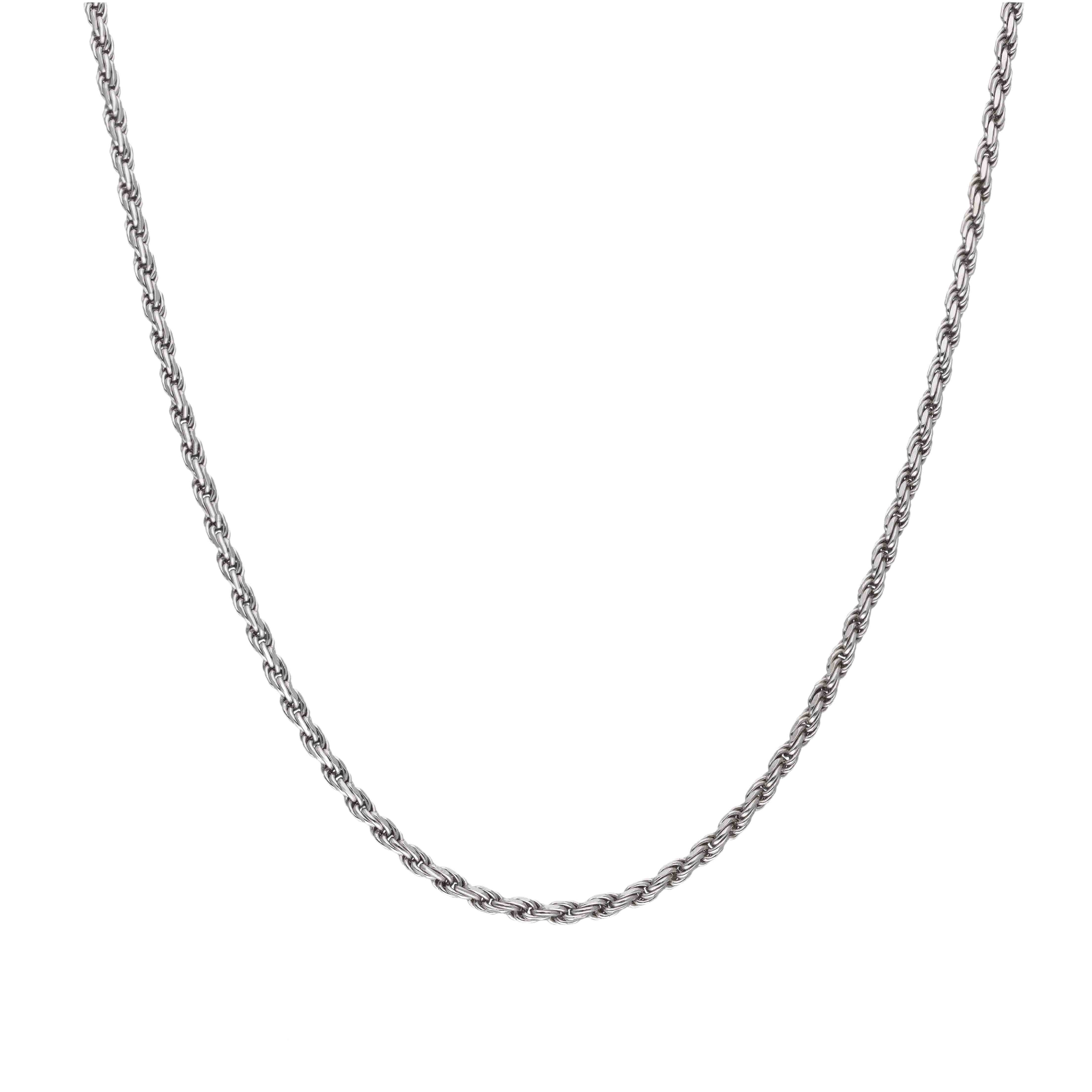 Shimmering Radiance Silver Chain Necklace - Image 3