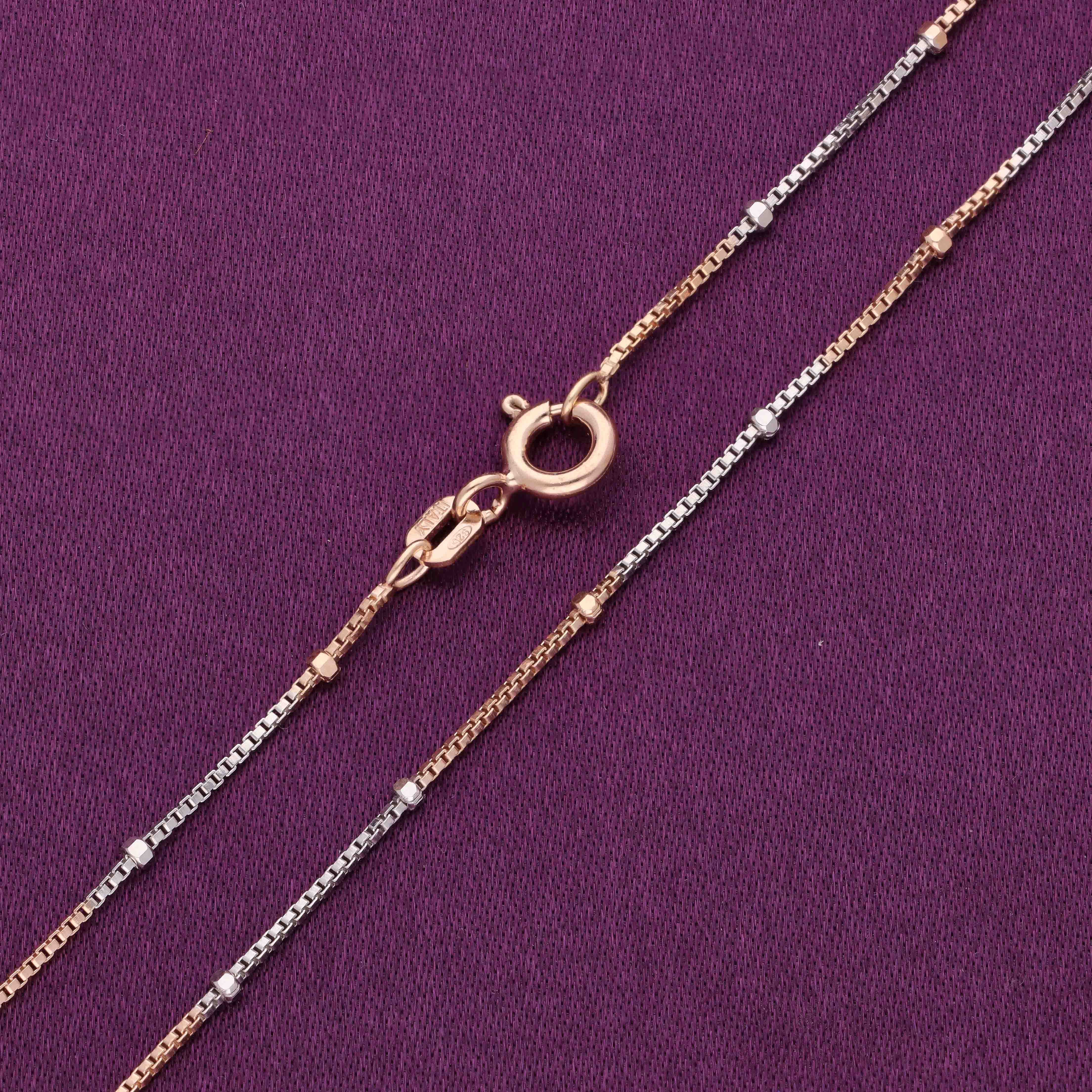 Sterling Silver Dual Tone Ball Chain - Image 3