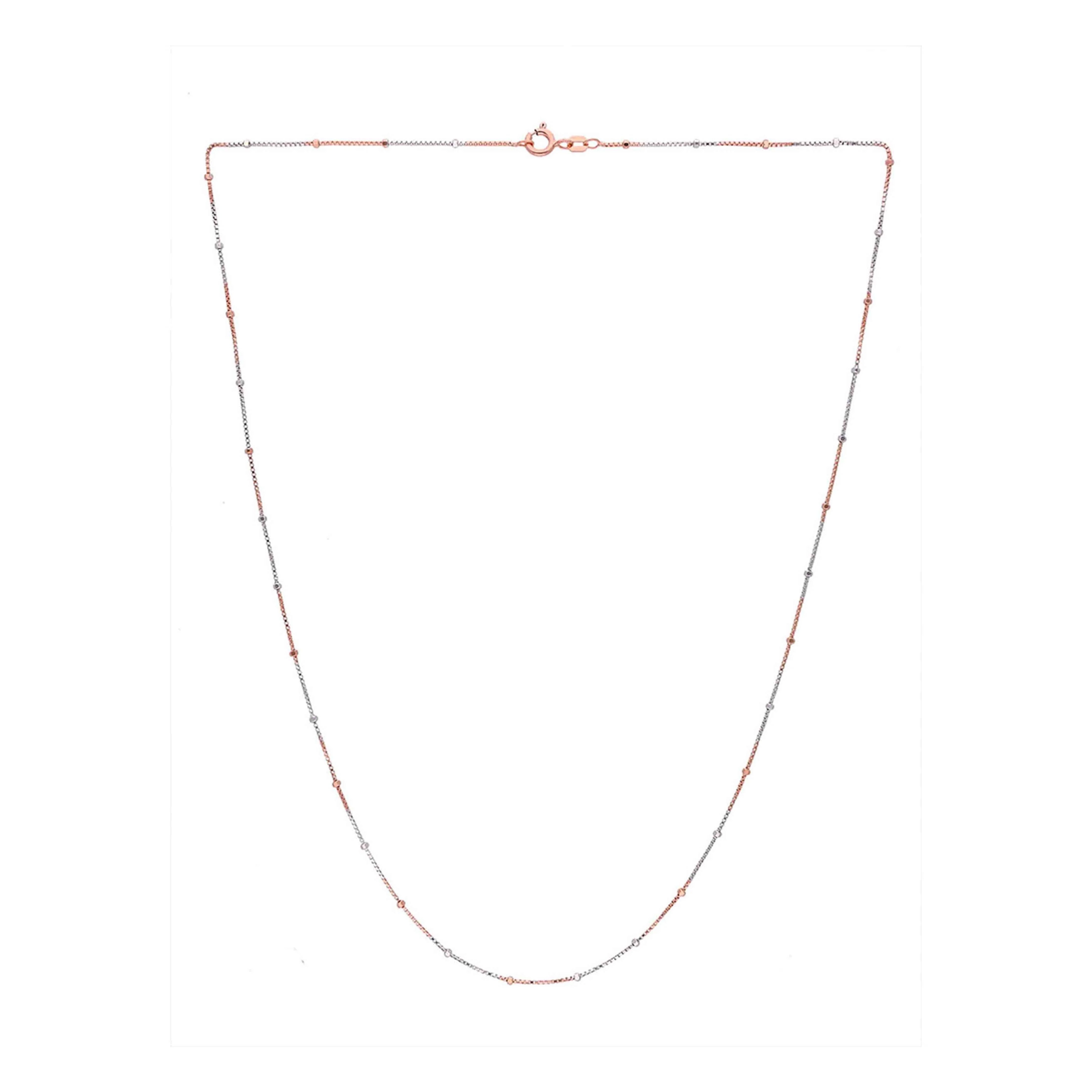 Sterling Silver Dual Tone Ball Chain - Image 4
