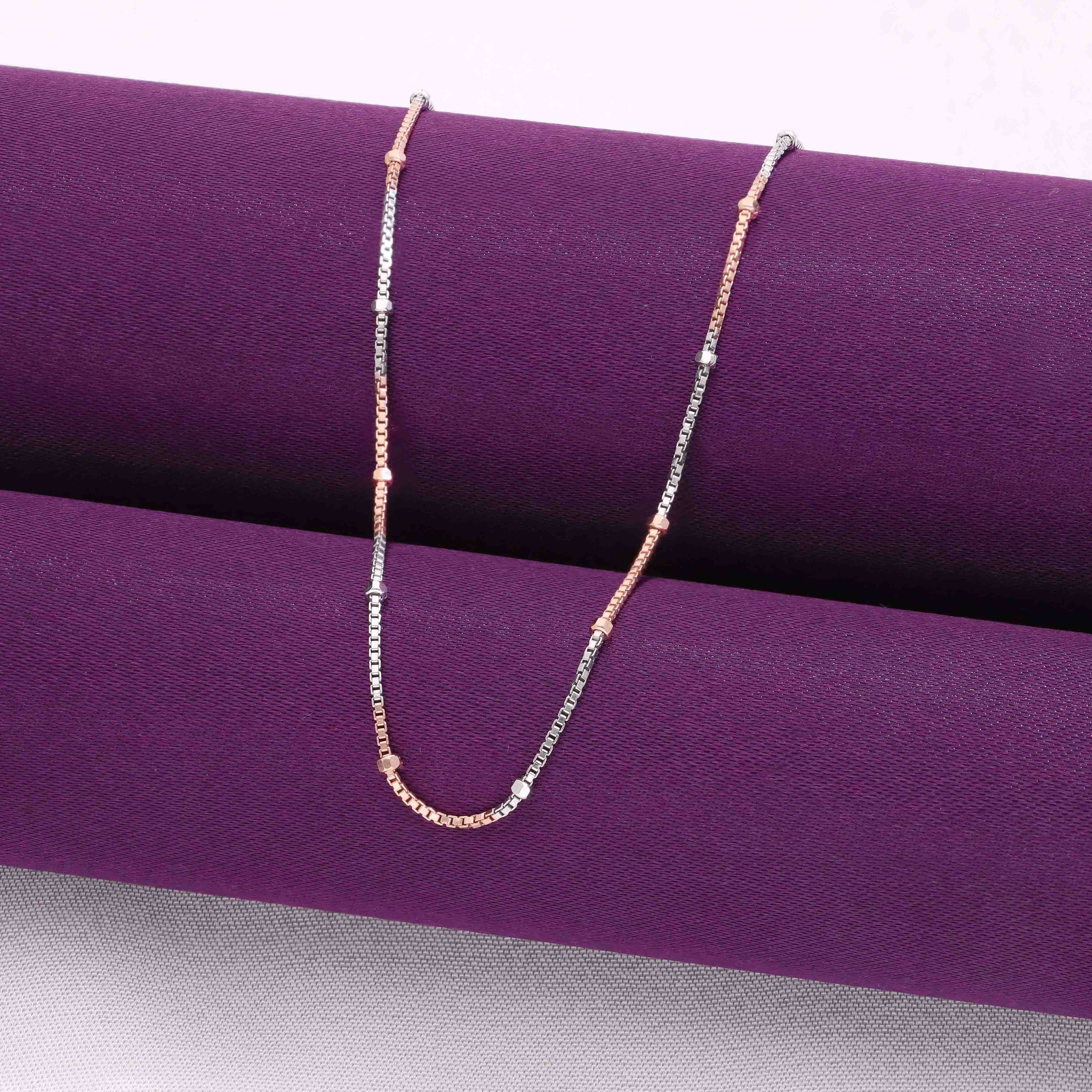 Sterling Silver Dual Tone Ball Chain - Image 6