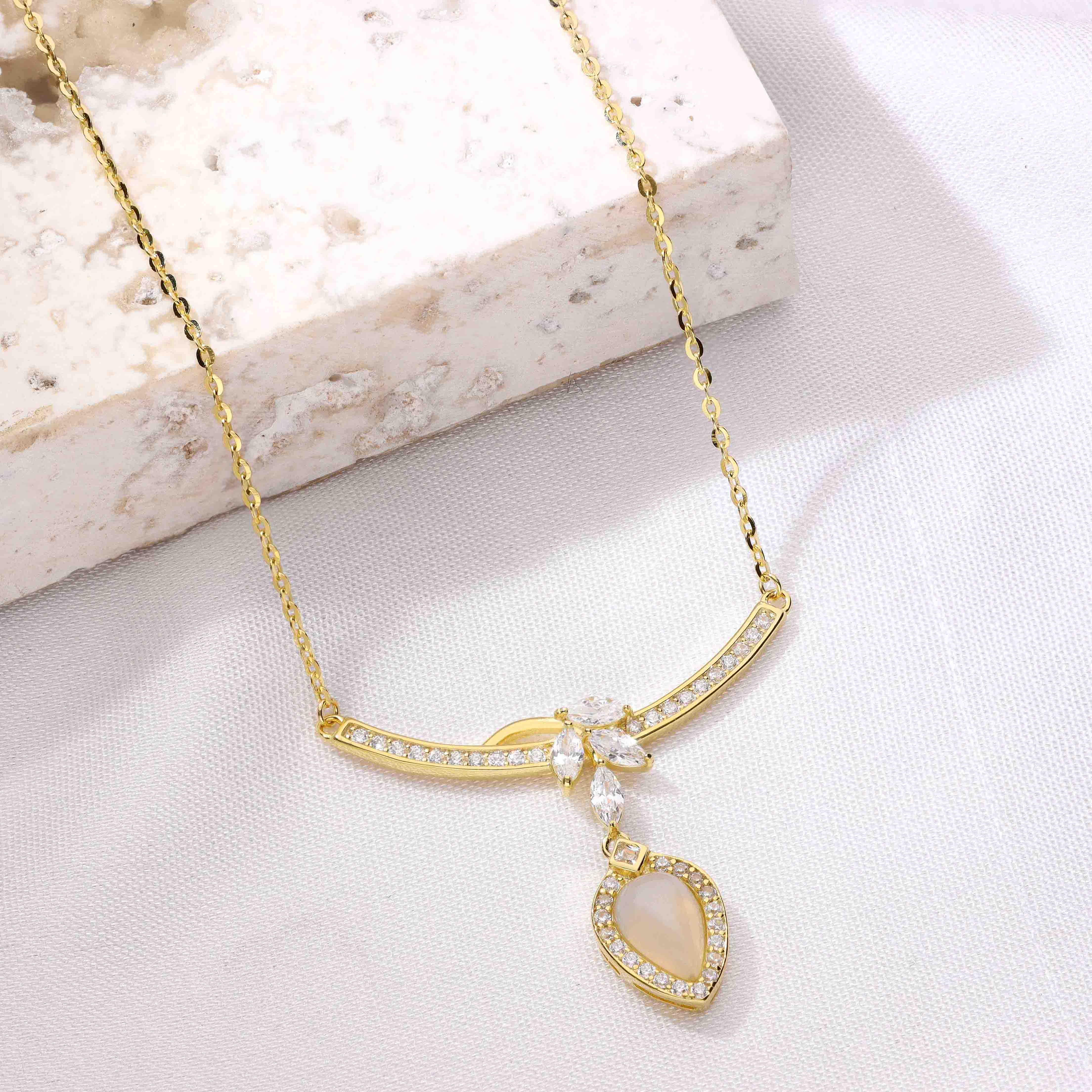 Grace Drop Silver Chain Necklace - Image 11