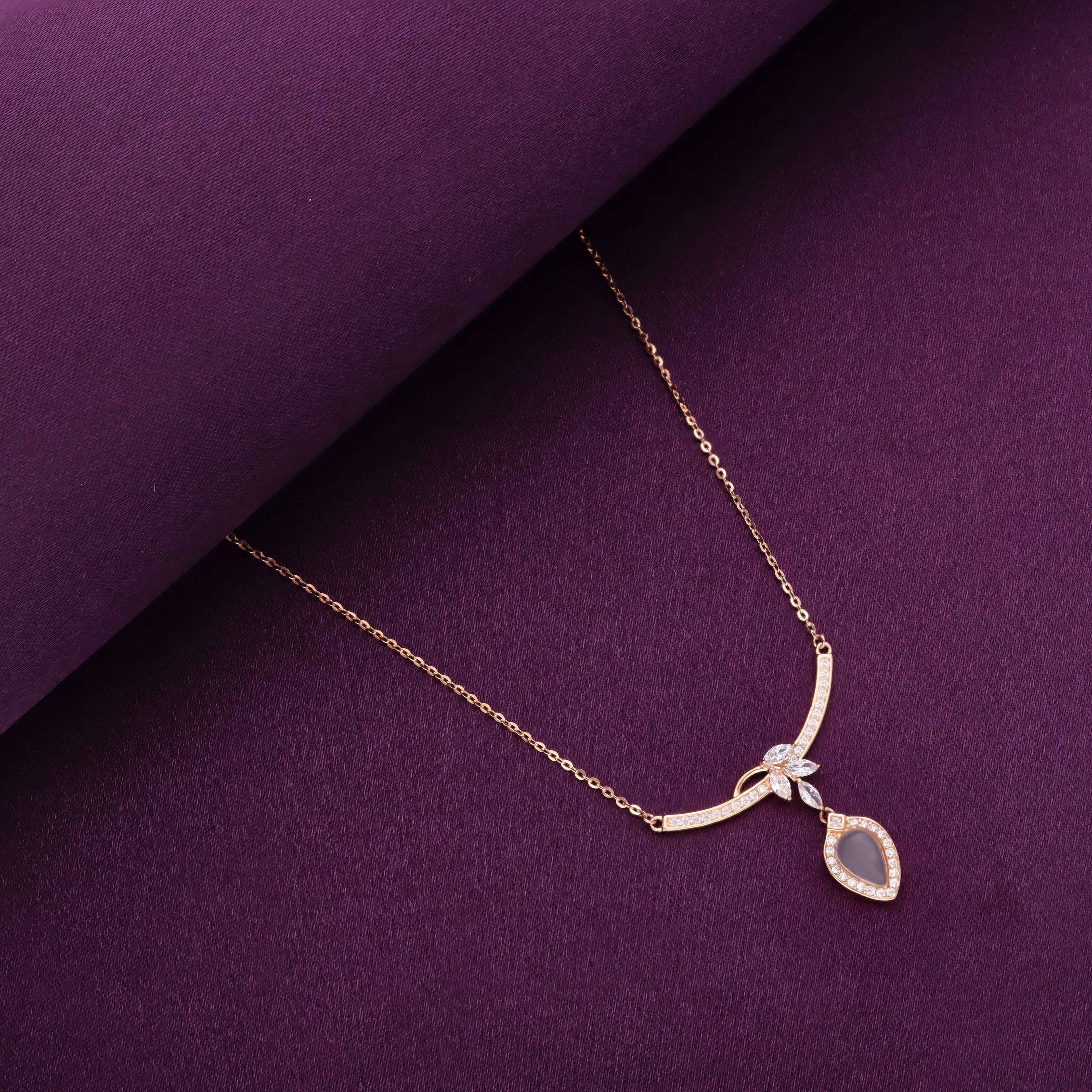 Grace Drop Silver Chain Necklace - Image 5
