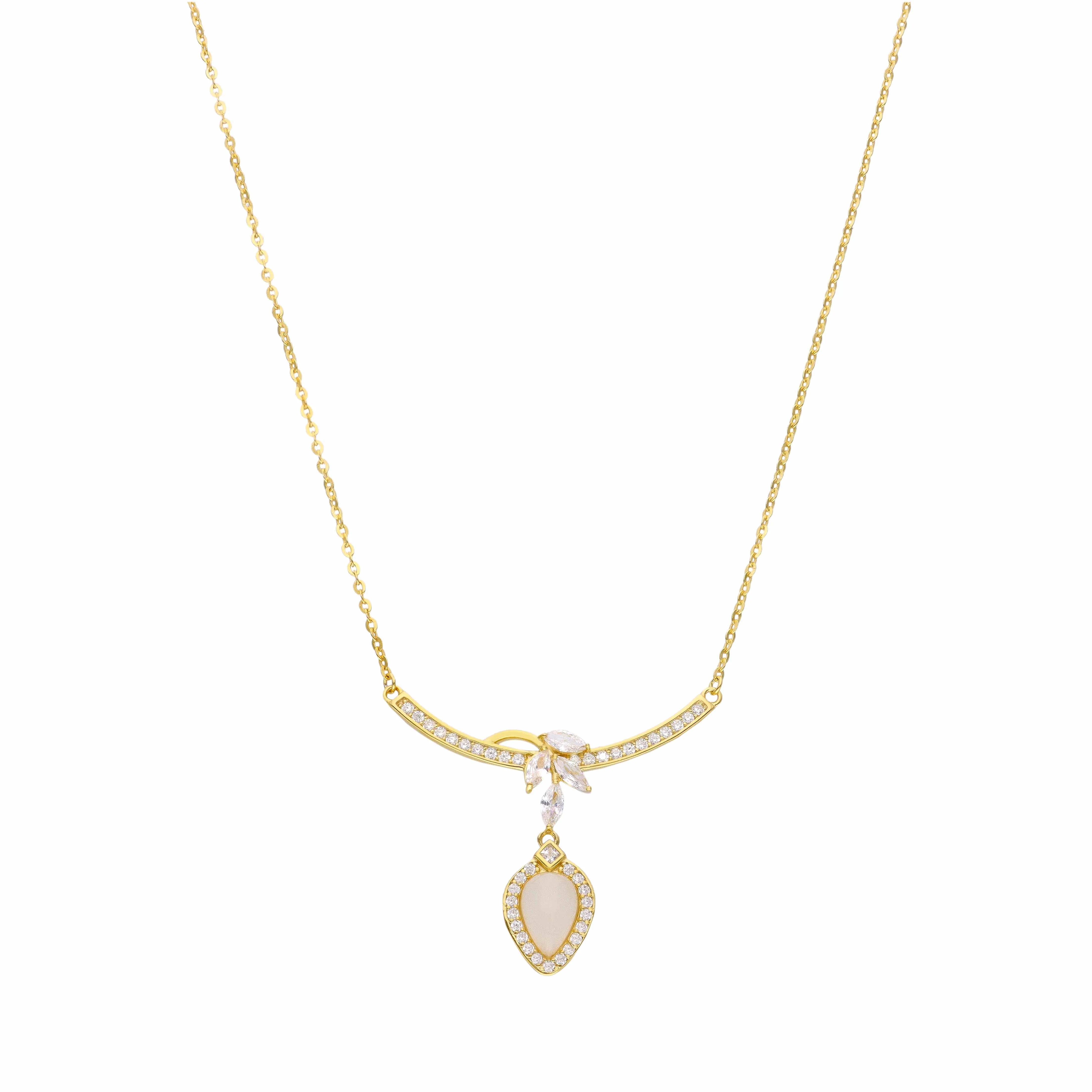 Grace Drop Silver Chain Necklace - Image 7