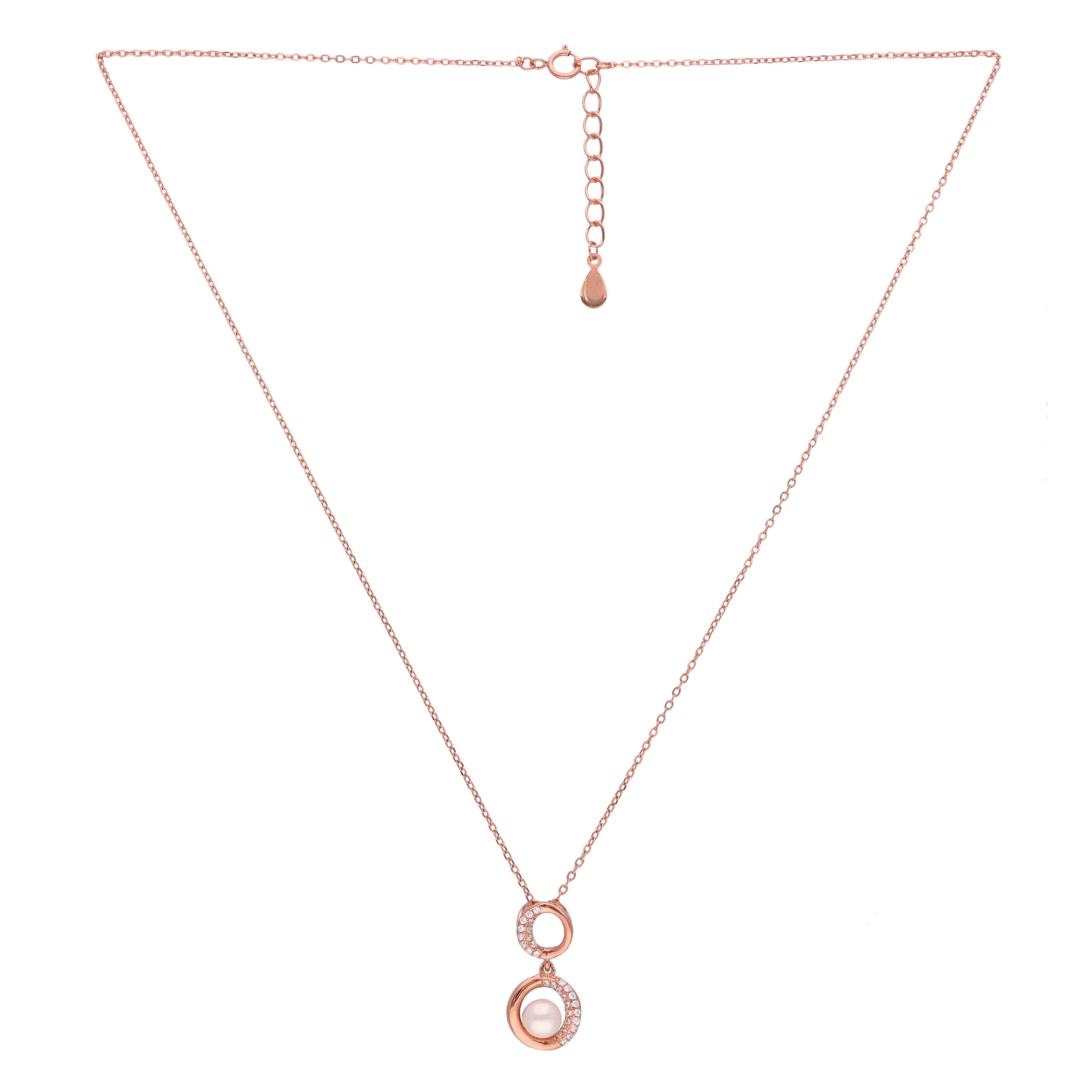 Pearl Accent Sterling Silver Necklace - Image 3