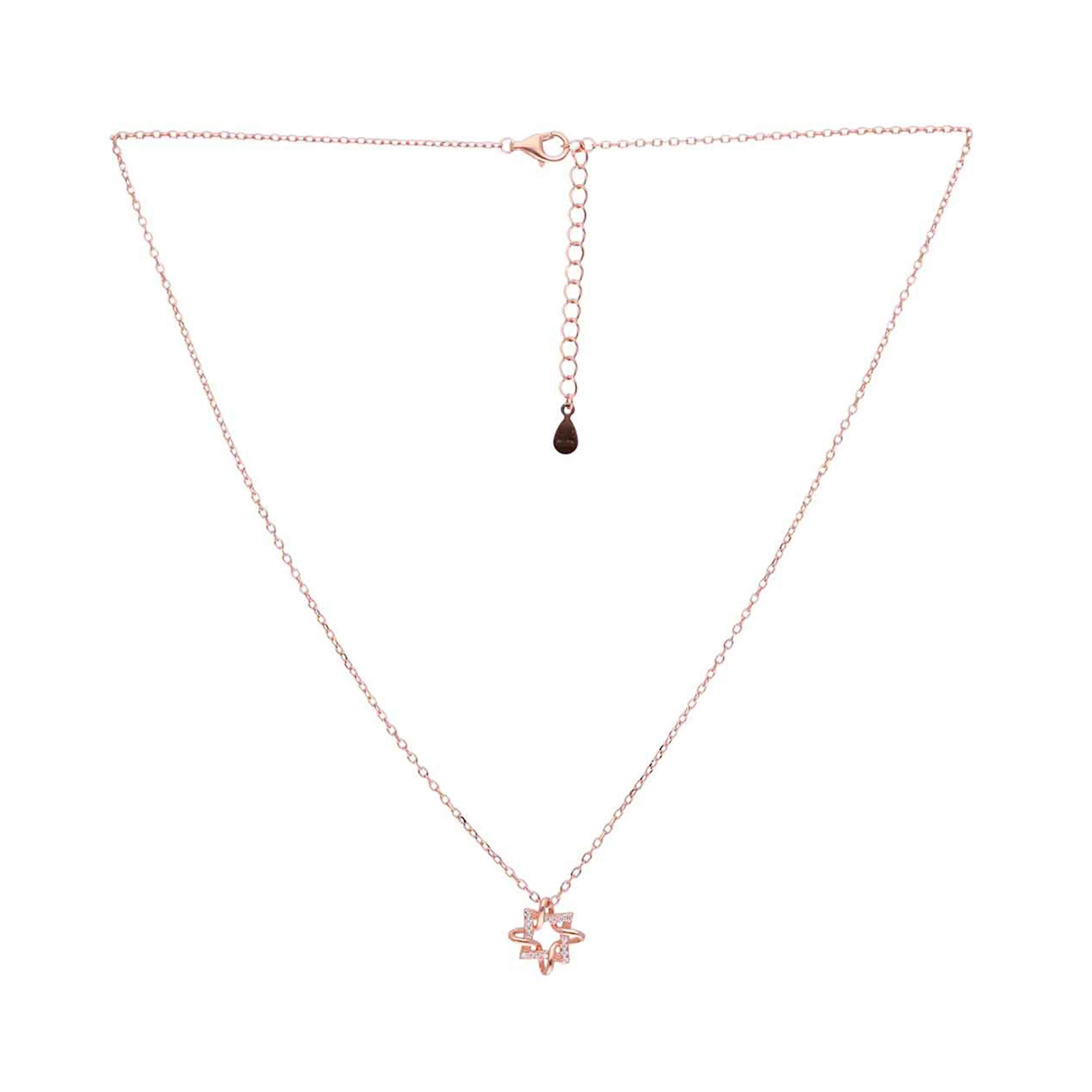 Sterling Silver Elegant Square Necklace - Image 7