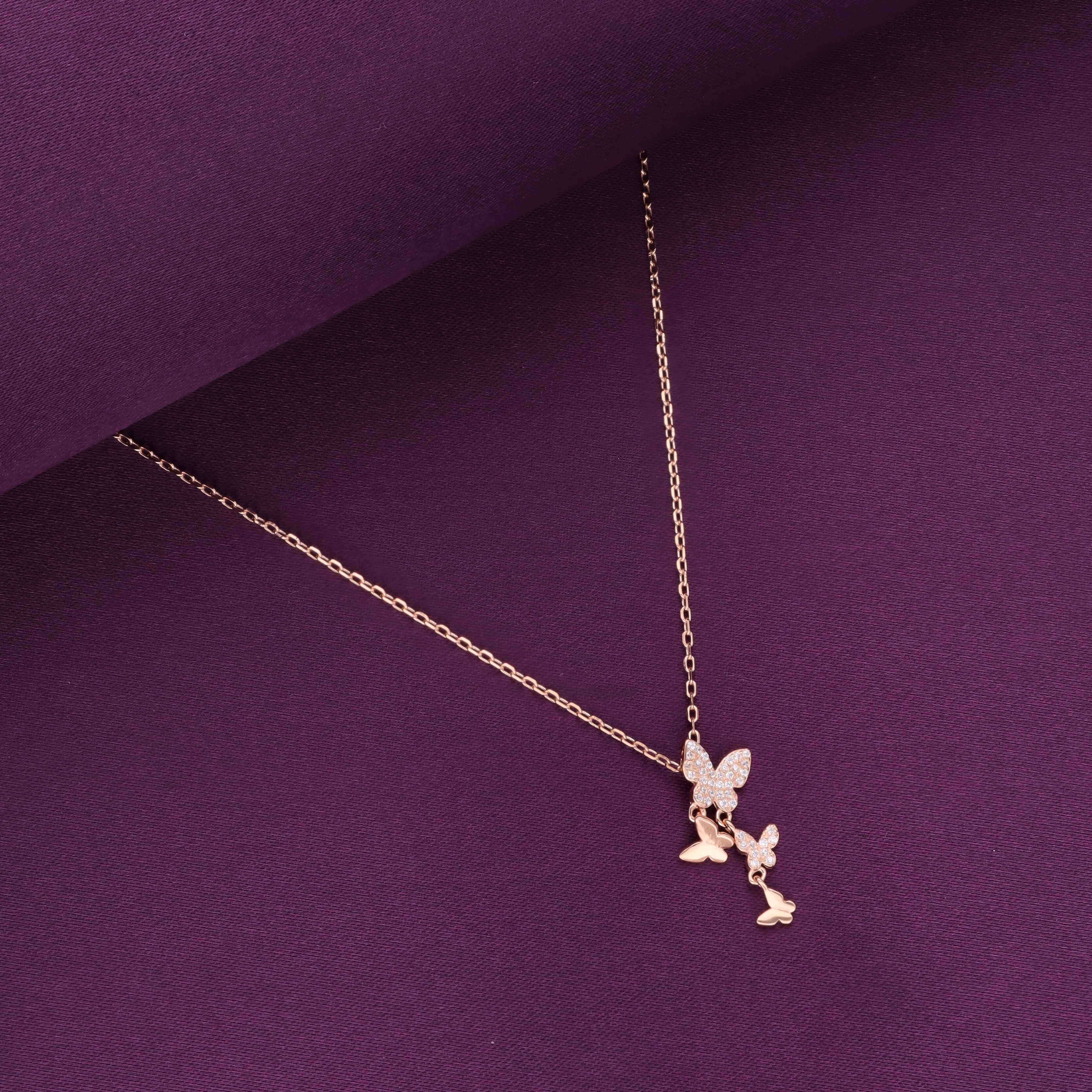 Sterling Silver Stunning Butterfly Necklace - Image 2