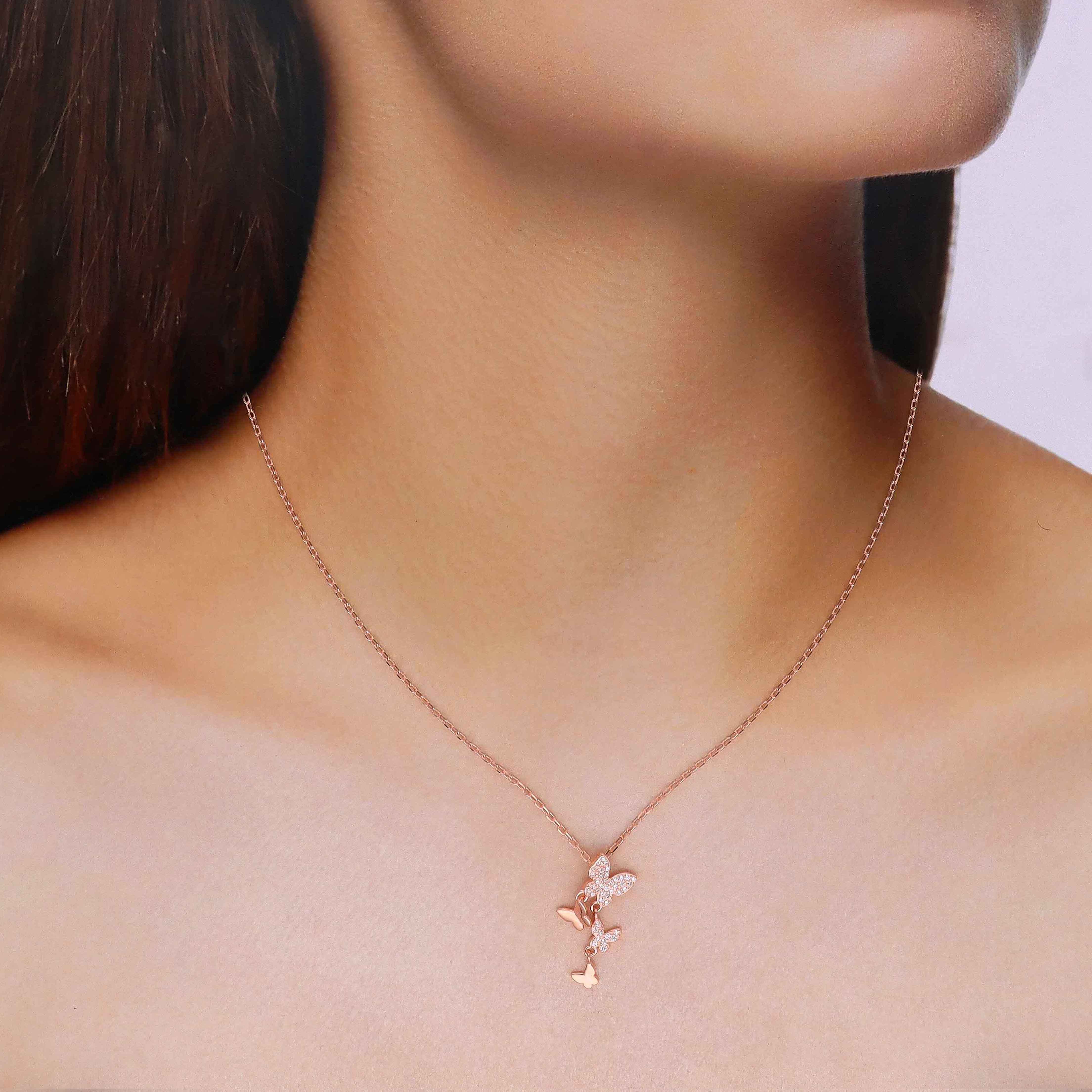 Sterling Silver Stunning Butterfly Necklace - Image 4