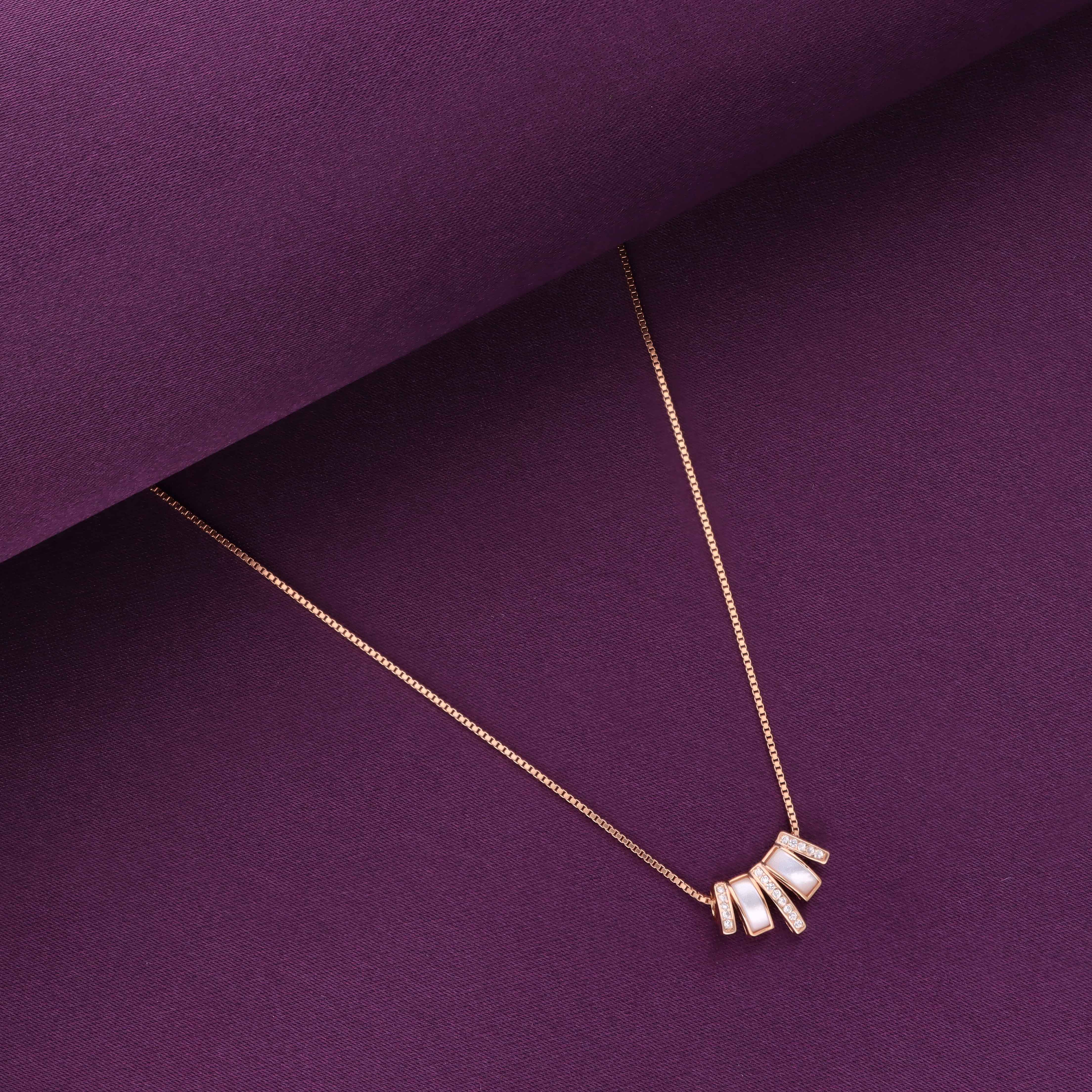 Radiant Sterling Silver Crystal Necklace - Image 4