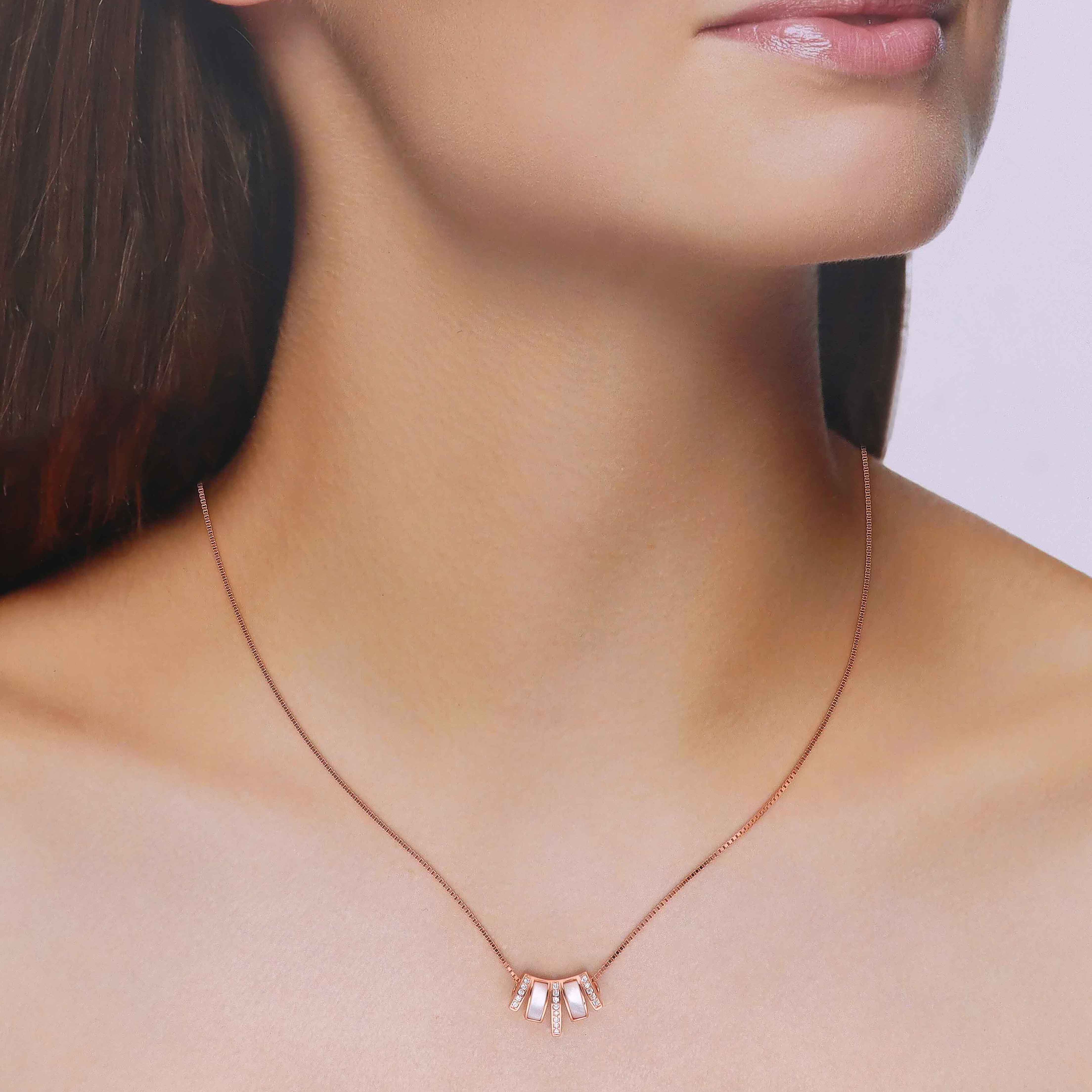 Radiant Sterling Silver Crystal Necklace - Image 6