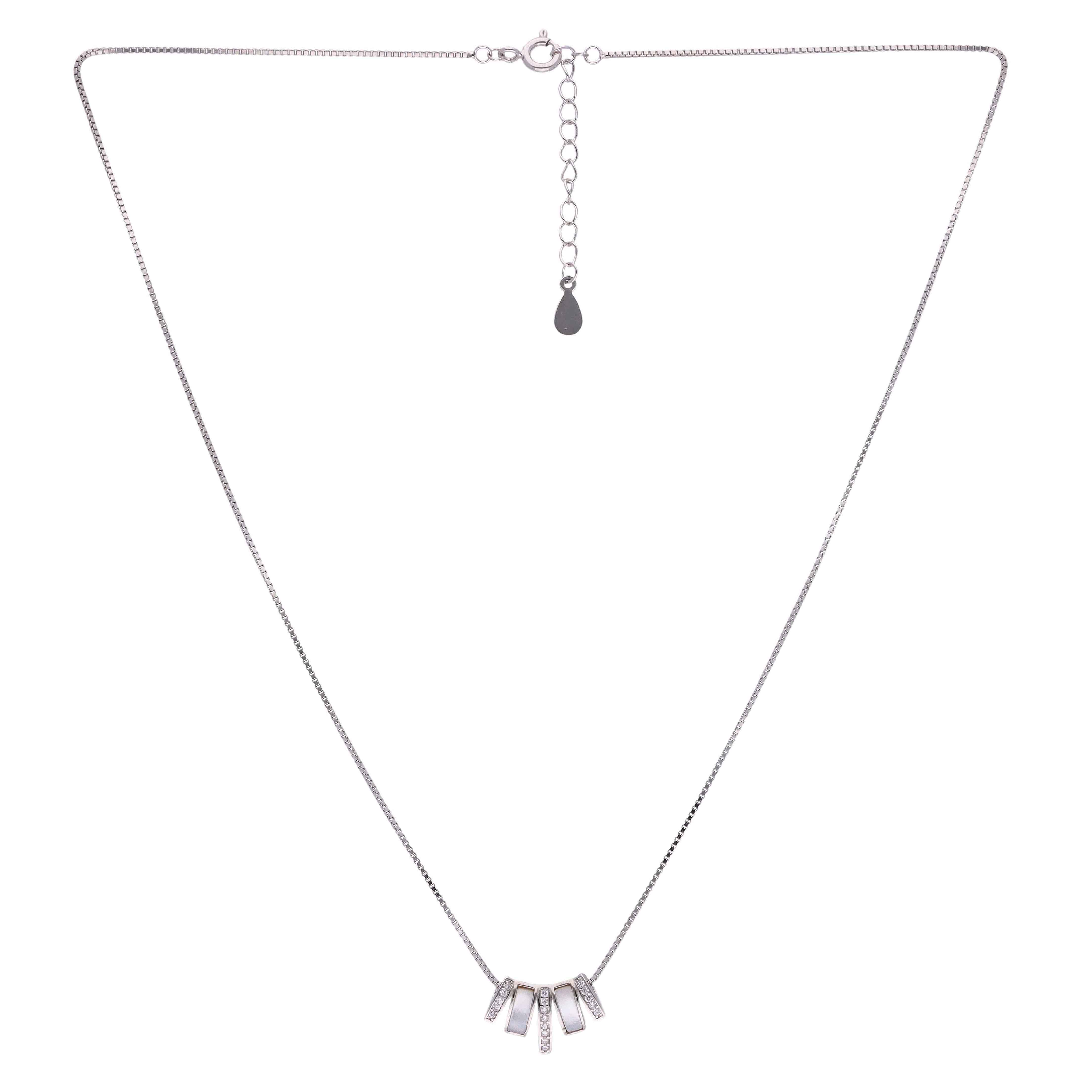 Radiant Sterling Silver Crystal Necklace - Image 7
