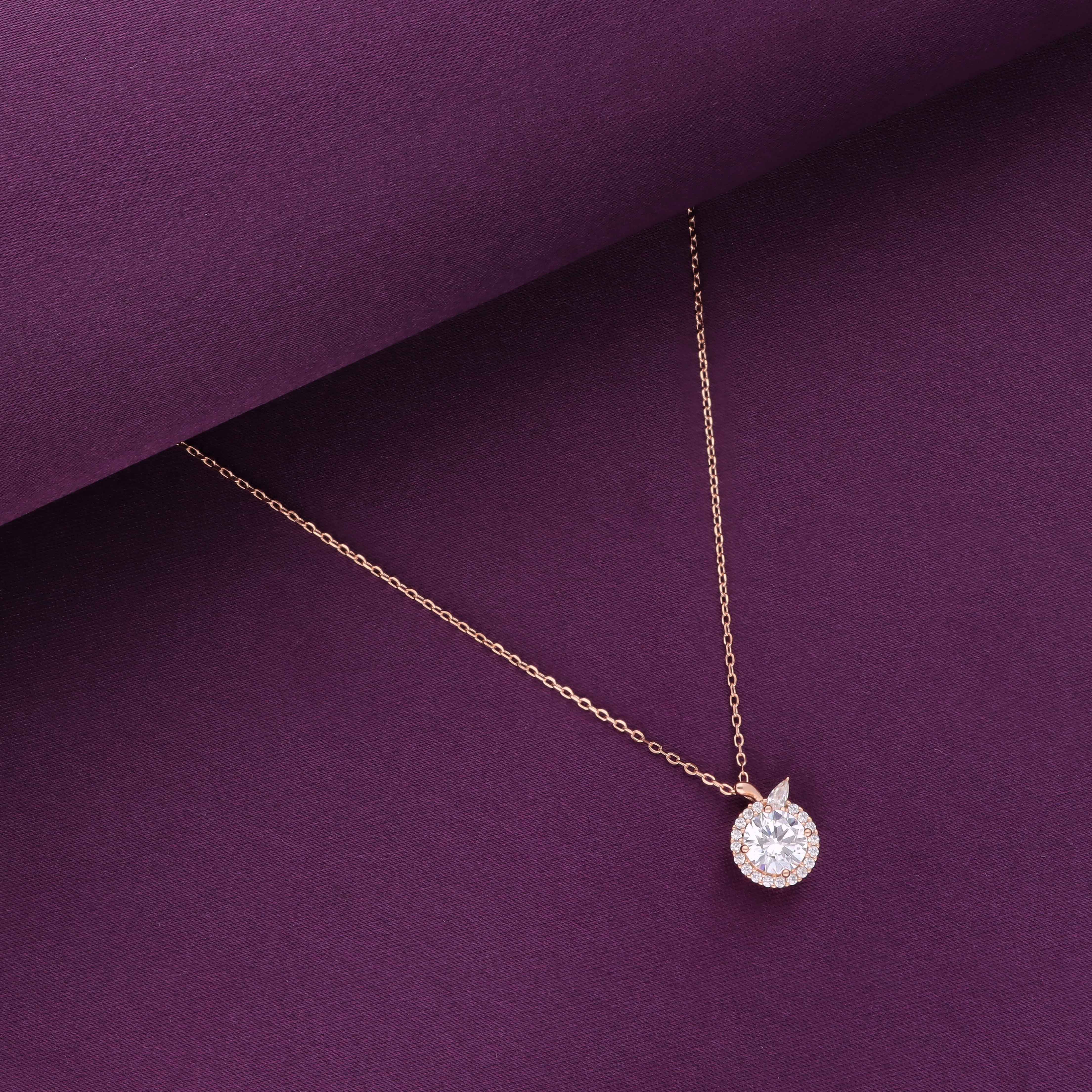 Sterling Silver Solitaire Necklace - Image 2
