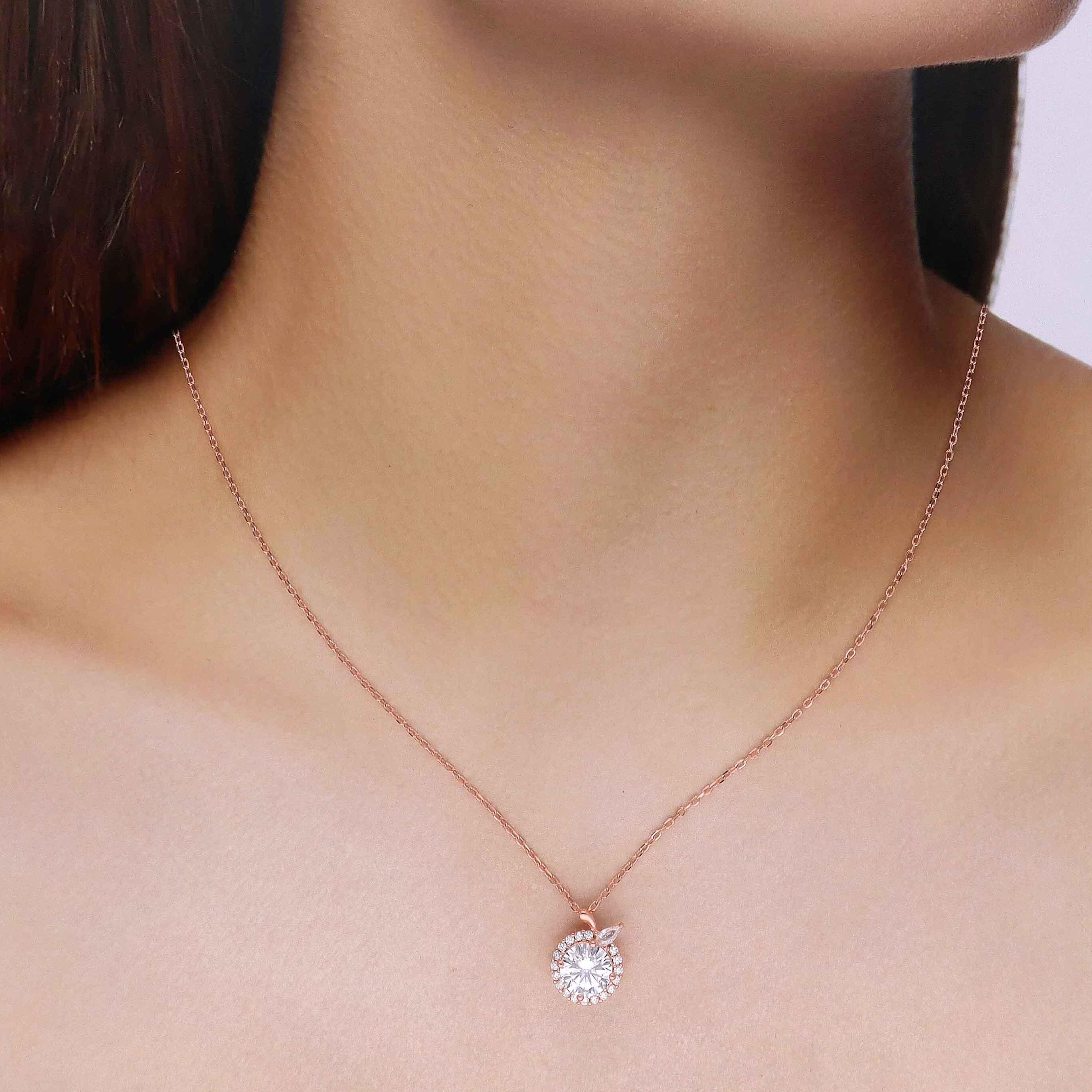 Sterling Silver Solitaire Necklace - Image 4