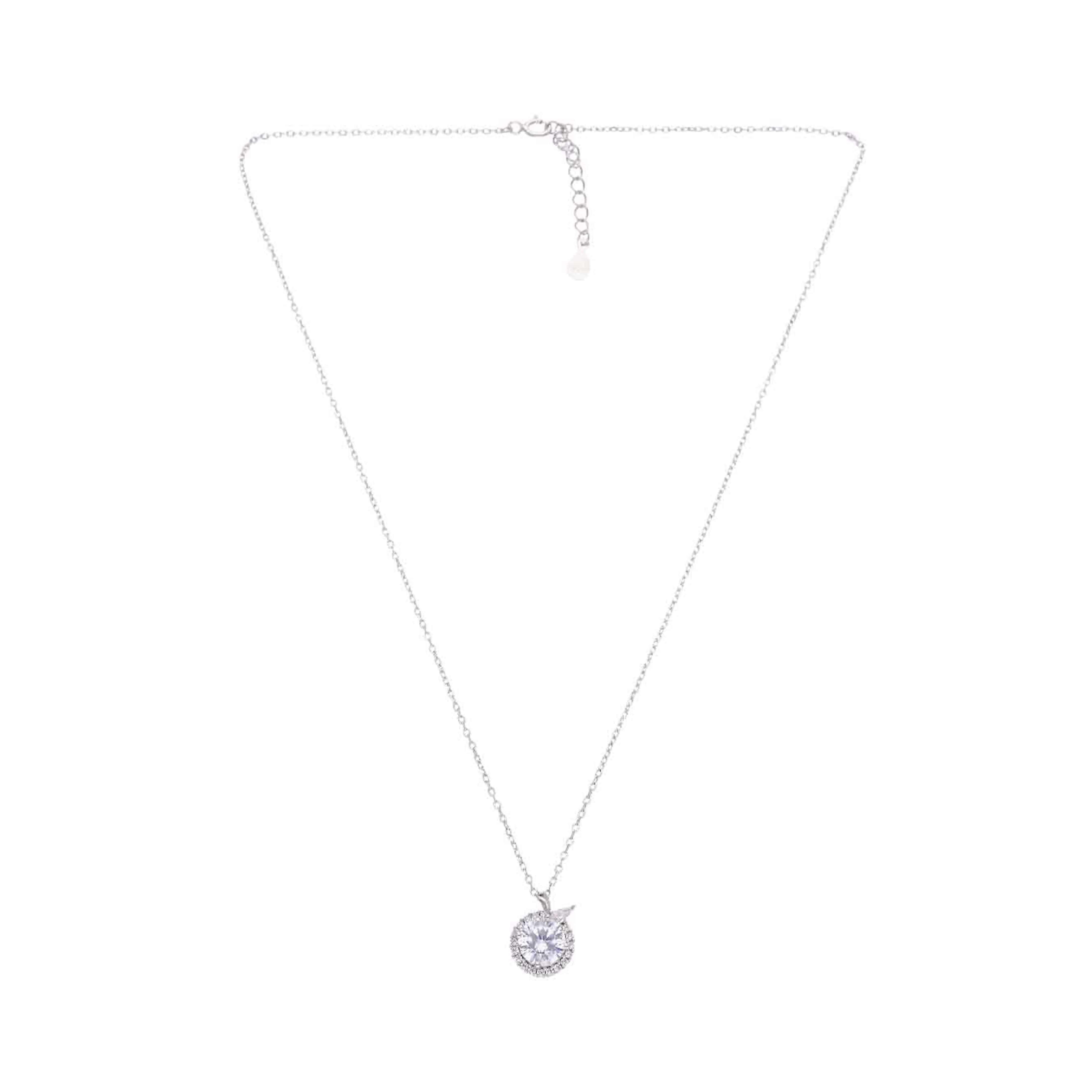 Sterling Silver Solitaire Necklace - Image 5