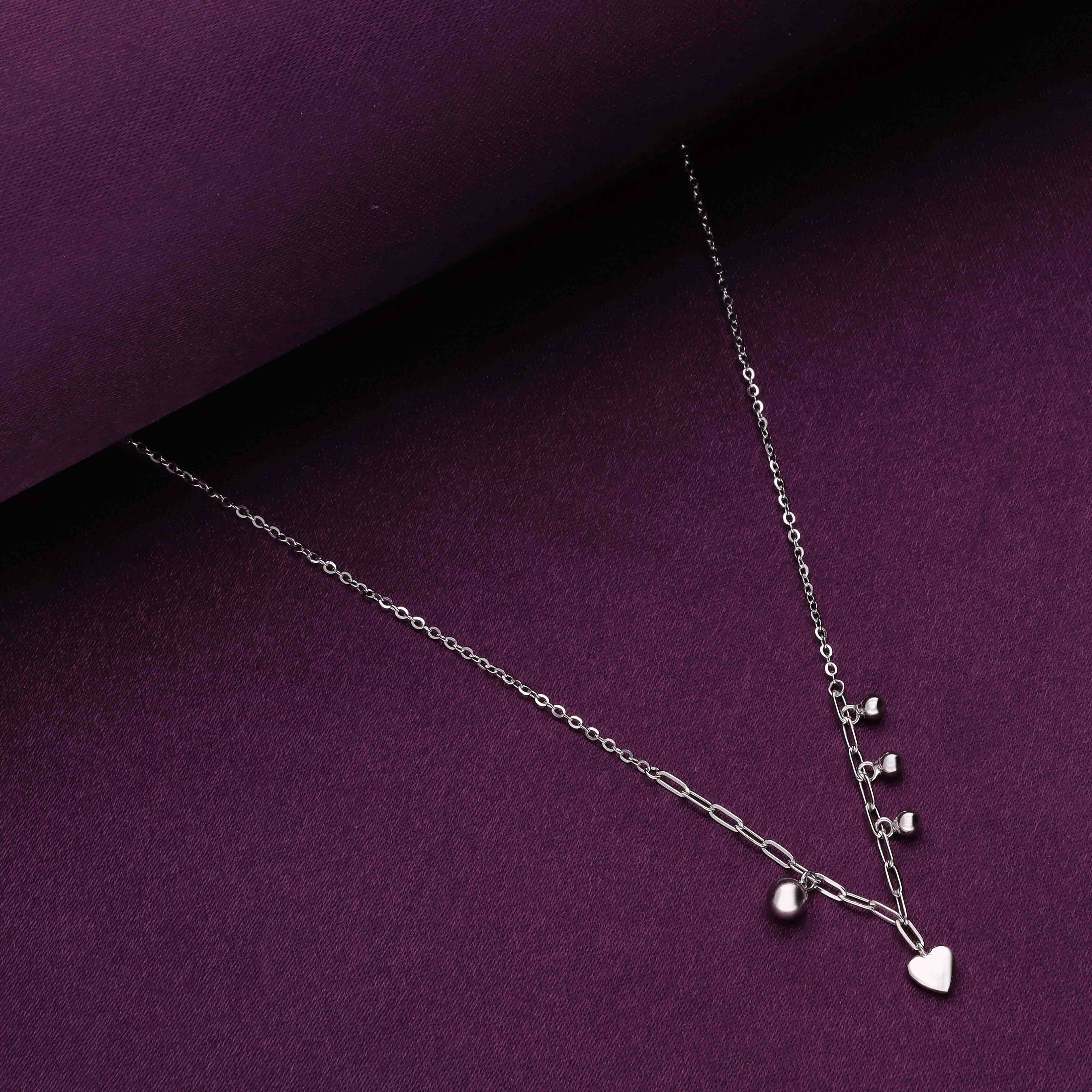 Sterling Silver Heart Necklace - Image 3