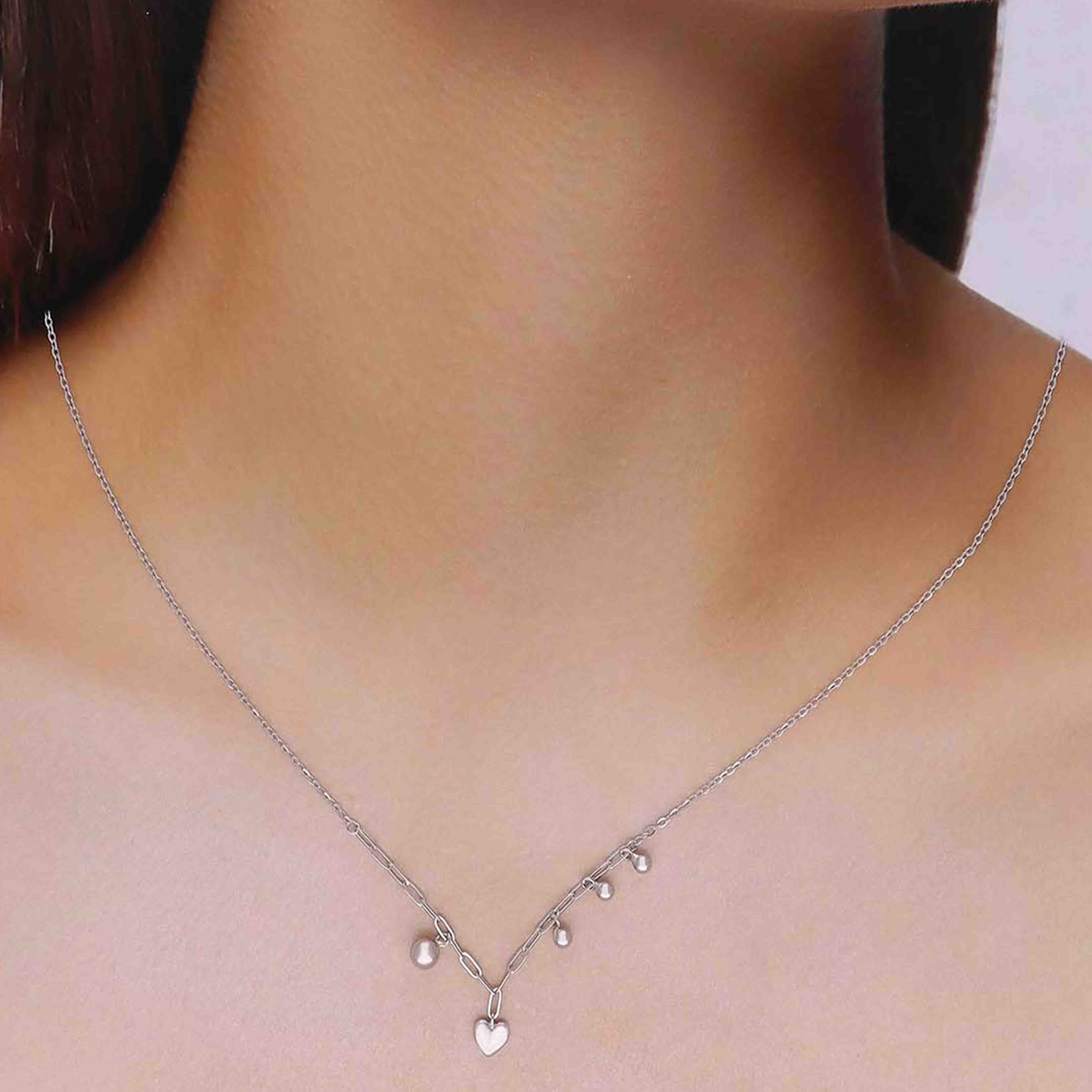Sterling Silver Heart Necklace - Image 5